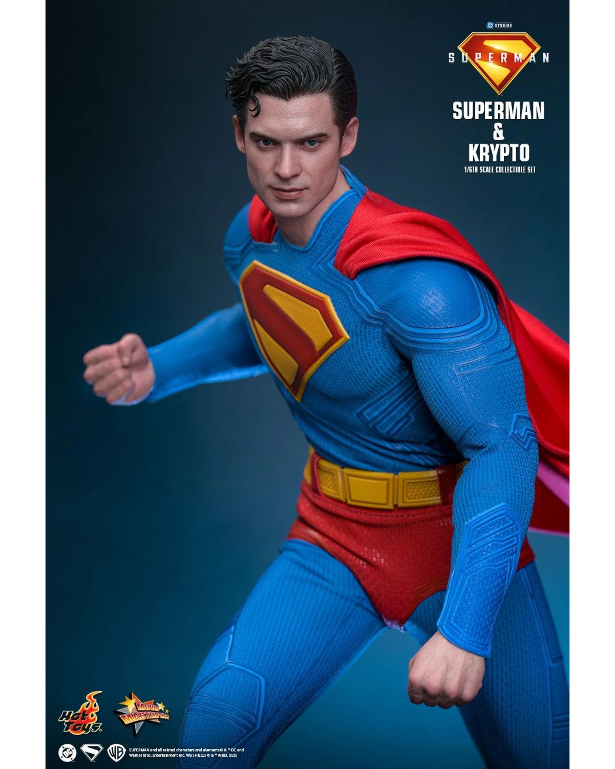 7 Hot Toys Superman - 2025 -  Superman and Krypto 1:6 Scale 12 inch Action Figure Set, 7 of 10