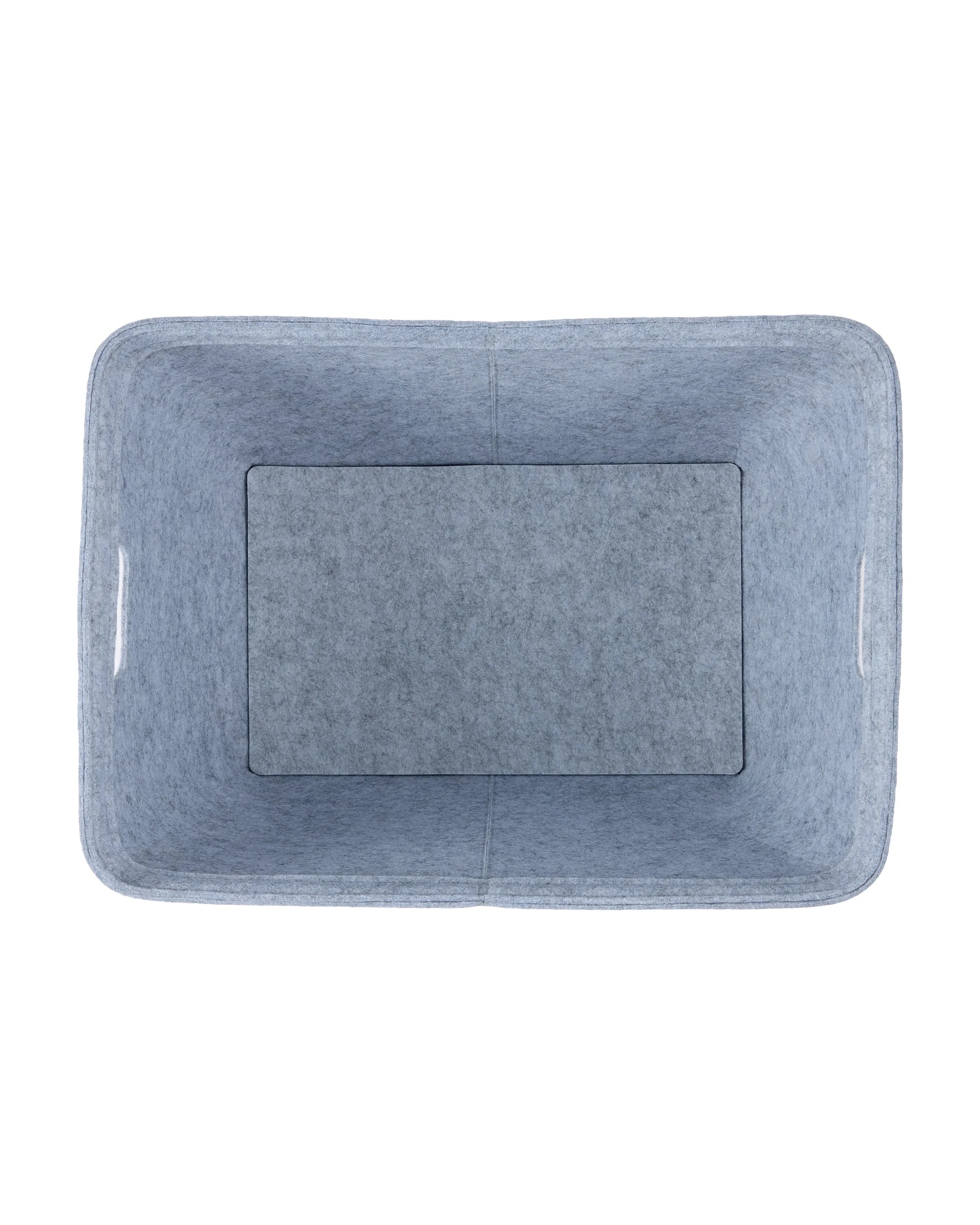 4 Felt Basket - Medium, Grey, 4 of 5