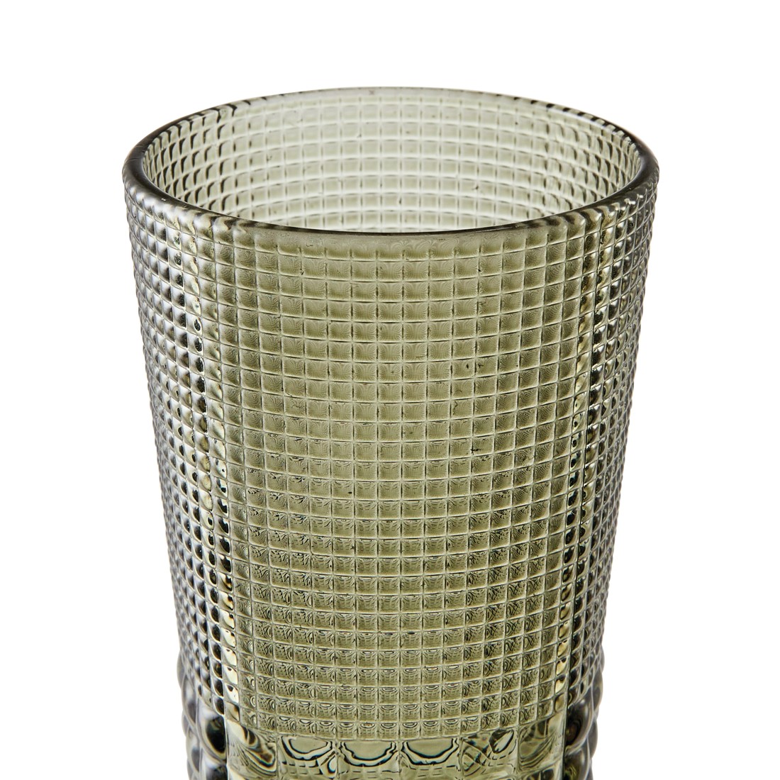 4 6 Green Beaded Highball Glasses, 4 of 6