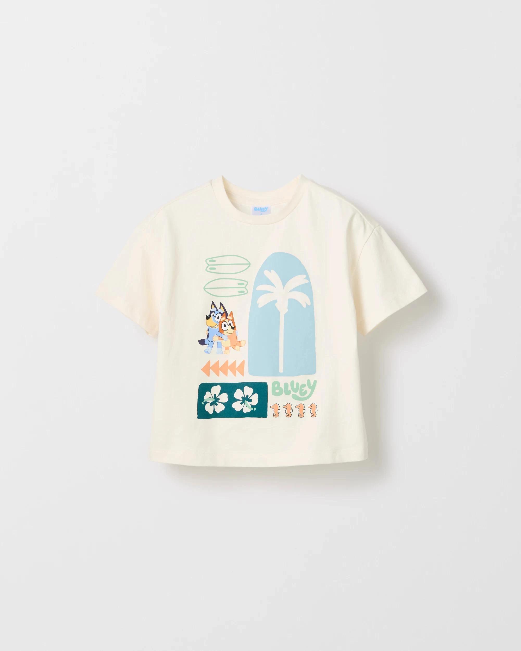 5 Bluey Australian Cotton T-Shirt 2 Pack BROWN/NEUTRAL, 5 of 6