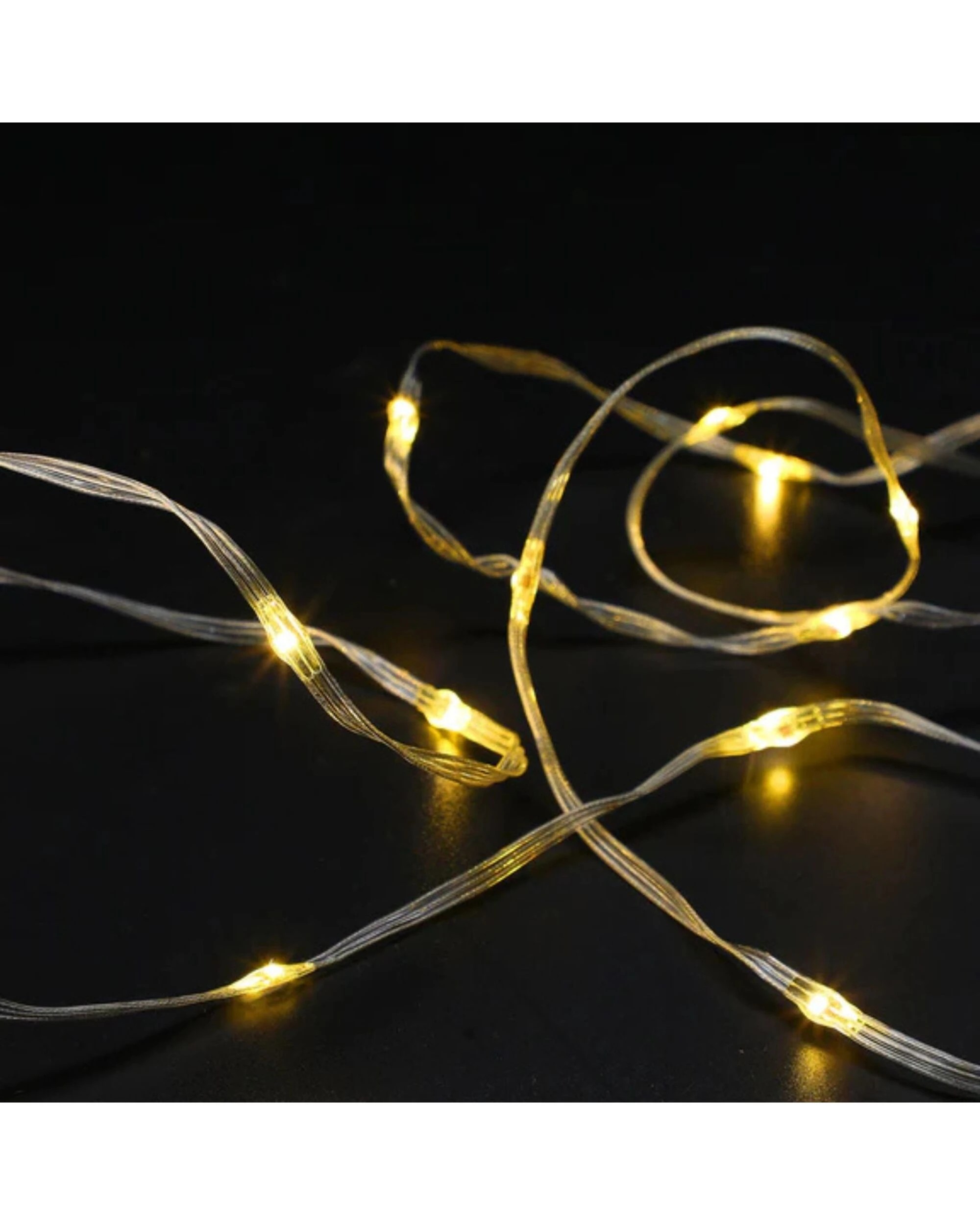 4 Lexi Lighting 200 Warm LED Waterfall Twister Lights 19.9m - White, 4 of 7