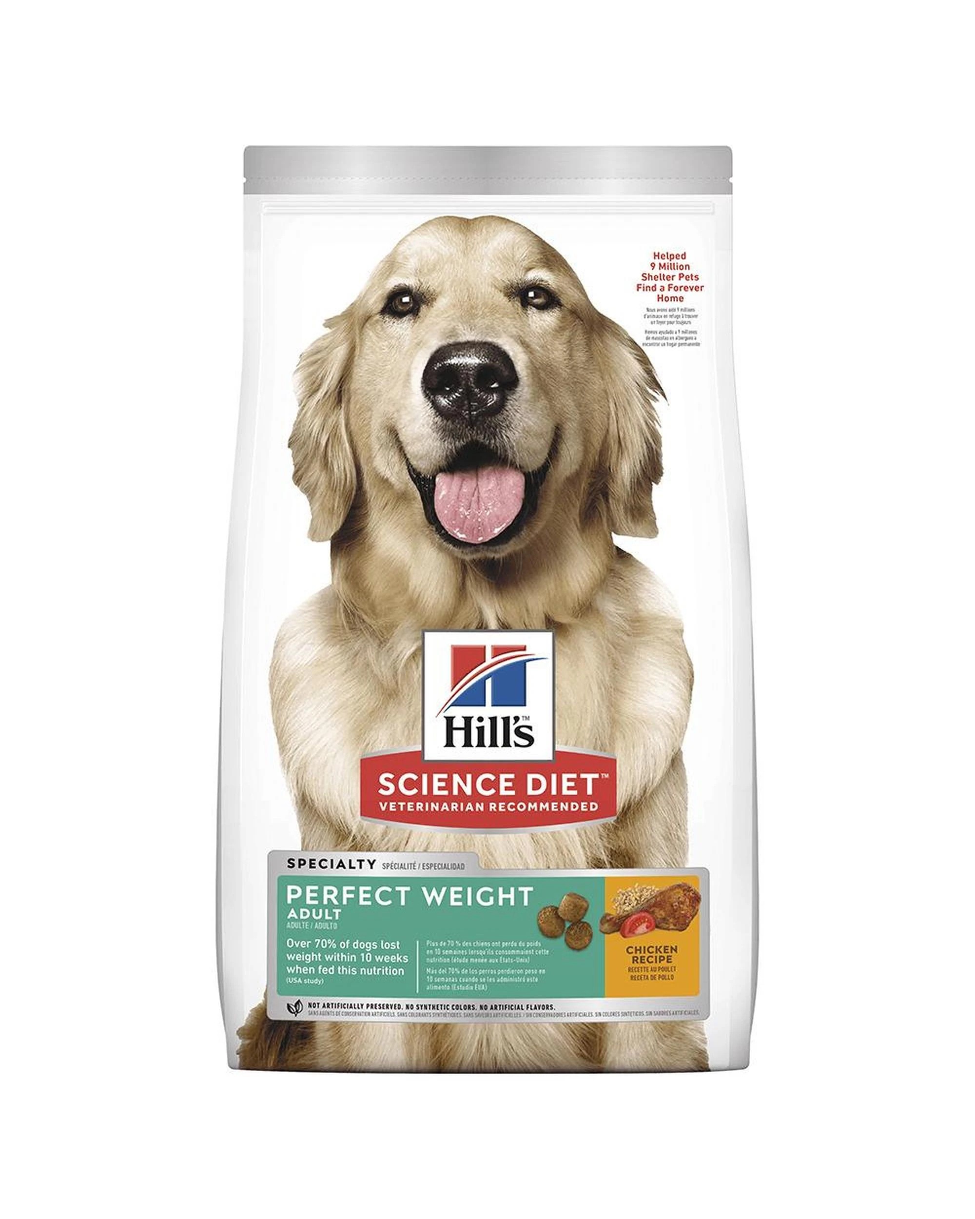 1 Hills Adult Perfect Weight Dry Dog Food Chicken 1.8kg, 1 of 1