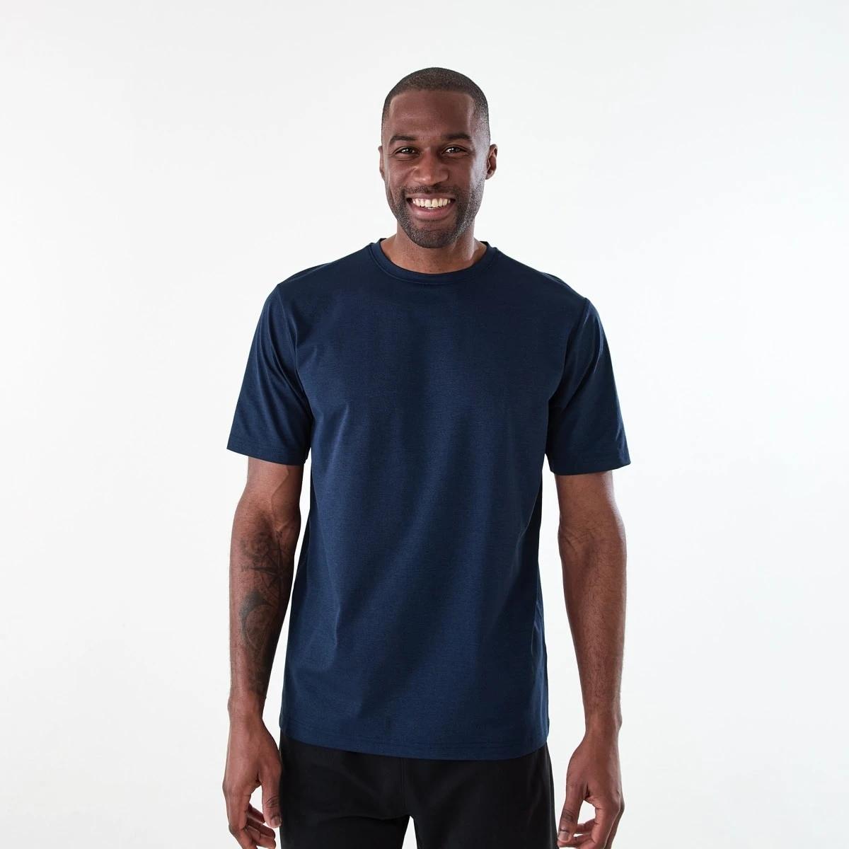 1 Active Mens Regular Training T-shirt SHADE NAVY, 1 of 6