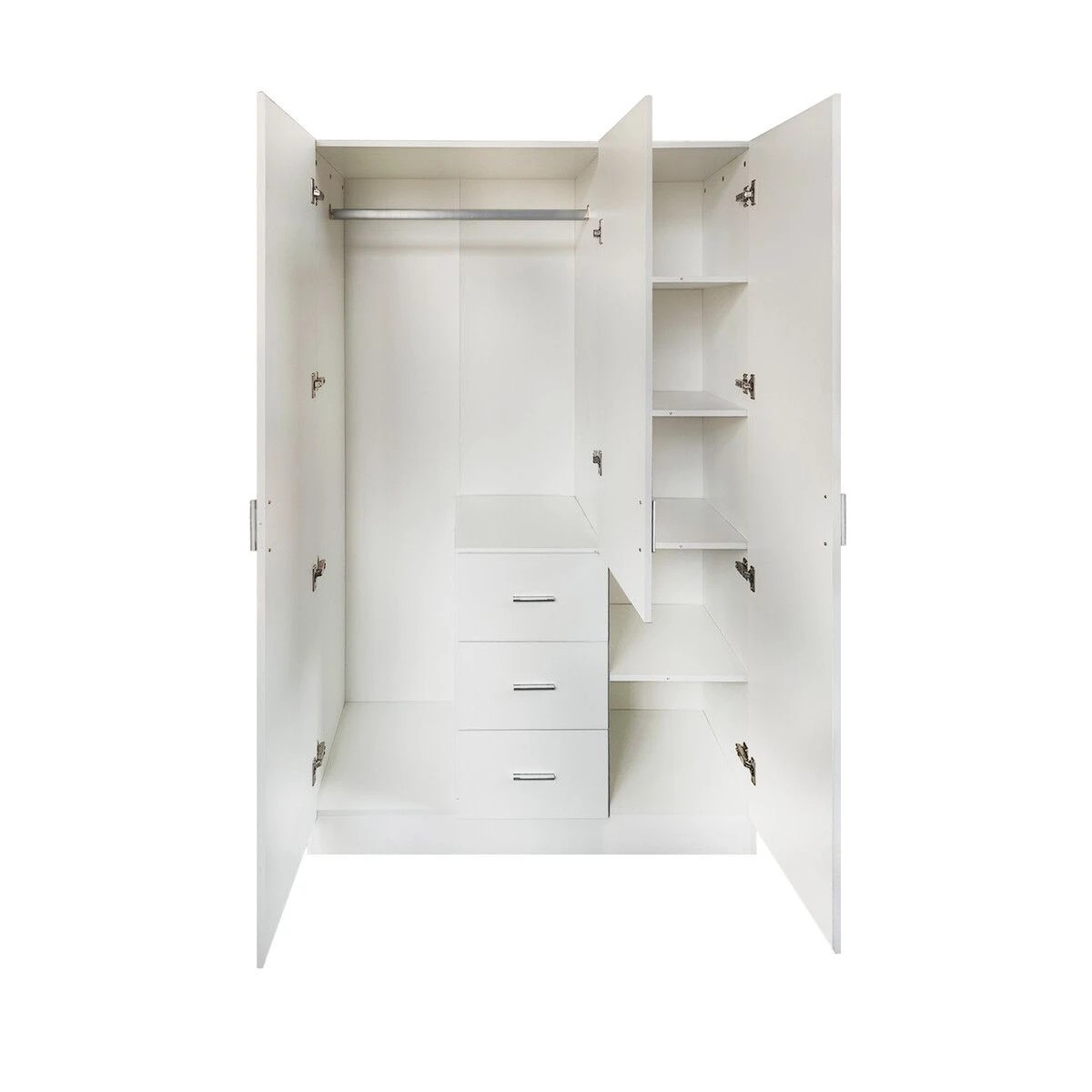 6 Ausway Wardrobe Cabinet Dresser Clothes Storage Organiser Armoire, 6 of 9