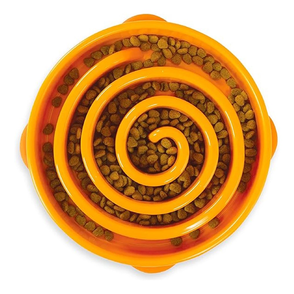 1 Outward Hound Fun Feeder Slo Bowl For Dogs - Orange 1 X Regular, 1 of 1