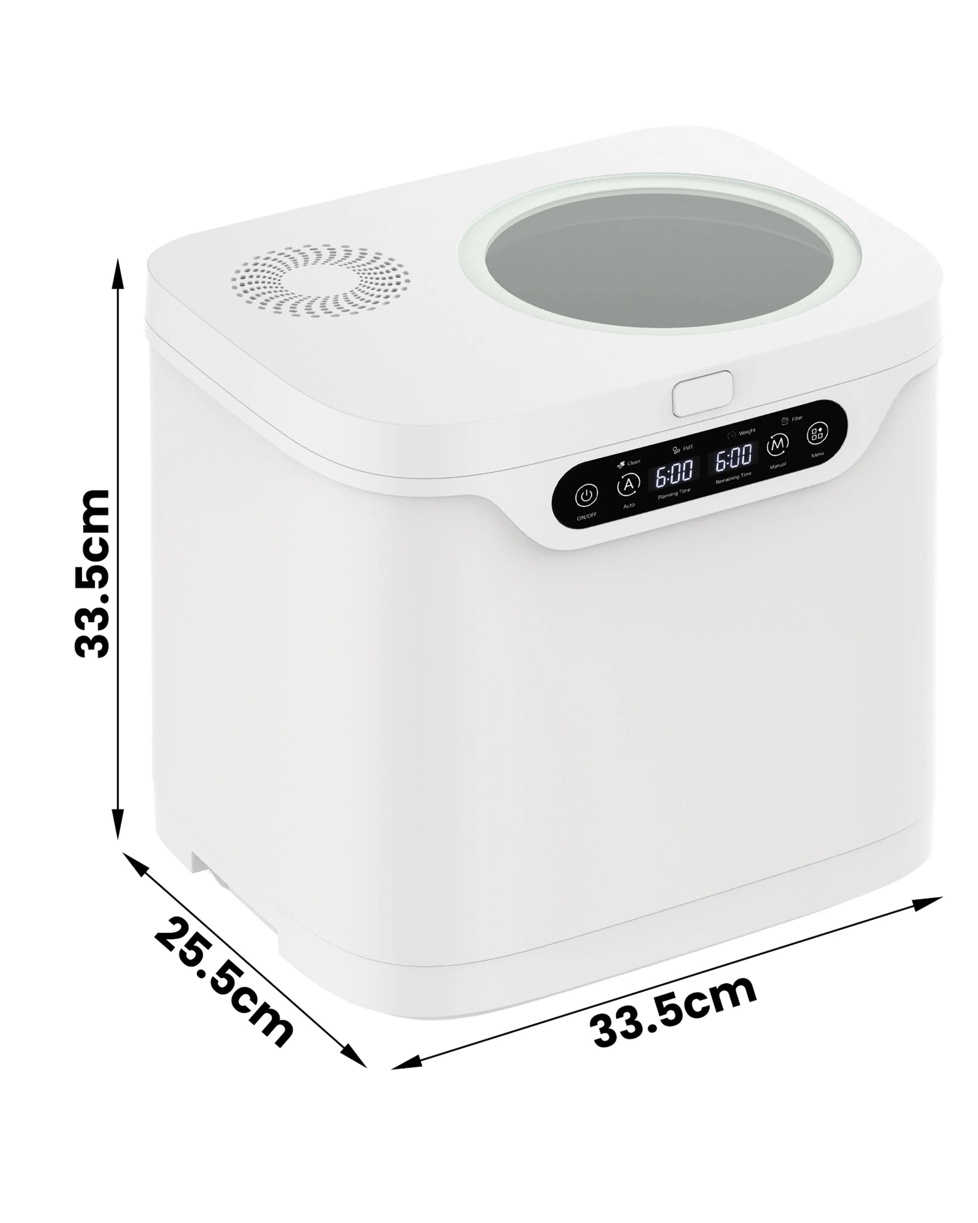 4 Advwin Electric Composter, Smart Kitchen Waste Composter With 2 Detachable Carbon Filter, 4l, 4 of 4