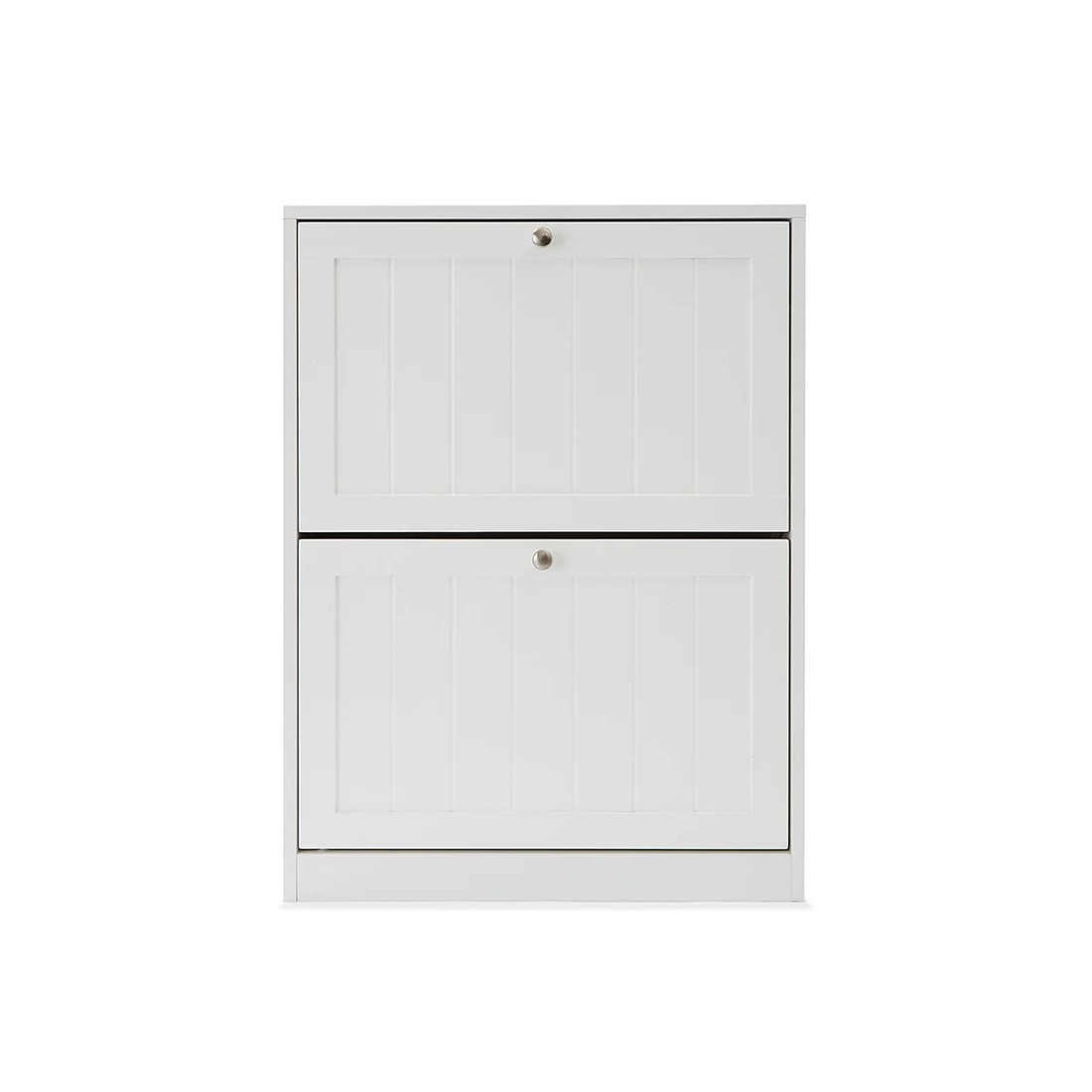 2 2 Tier Panelled Shoe Cabinet, 2 of 9