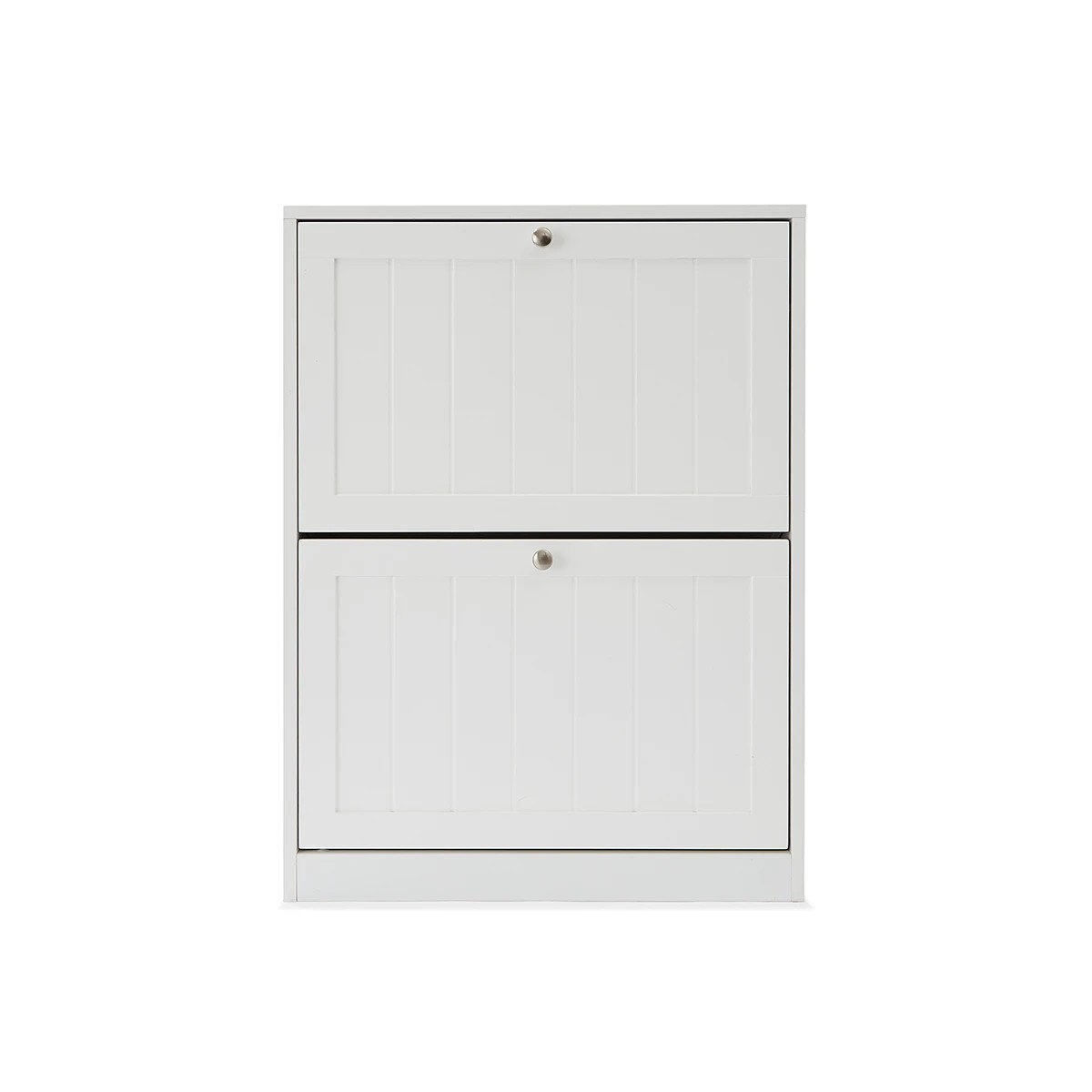 3 2 Tier Panelled Shoe Cabinet, 3 of 10