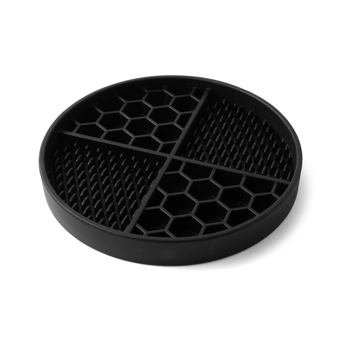 2 Pet Silicone Feeding Plate - Black, 2 of 6