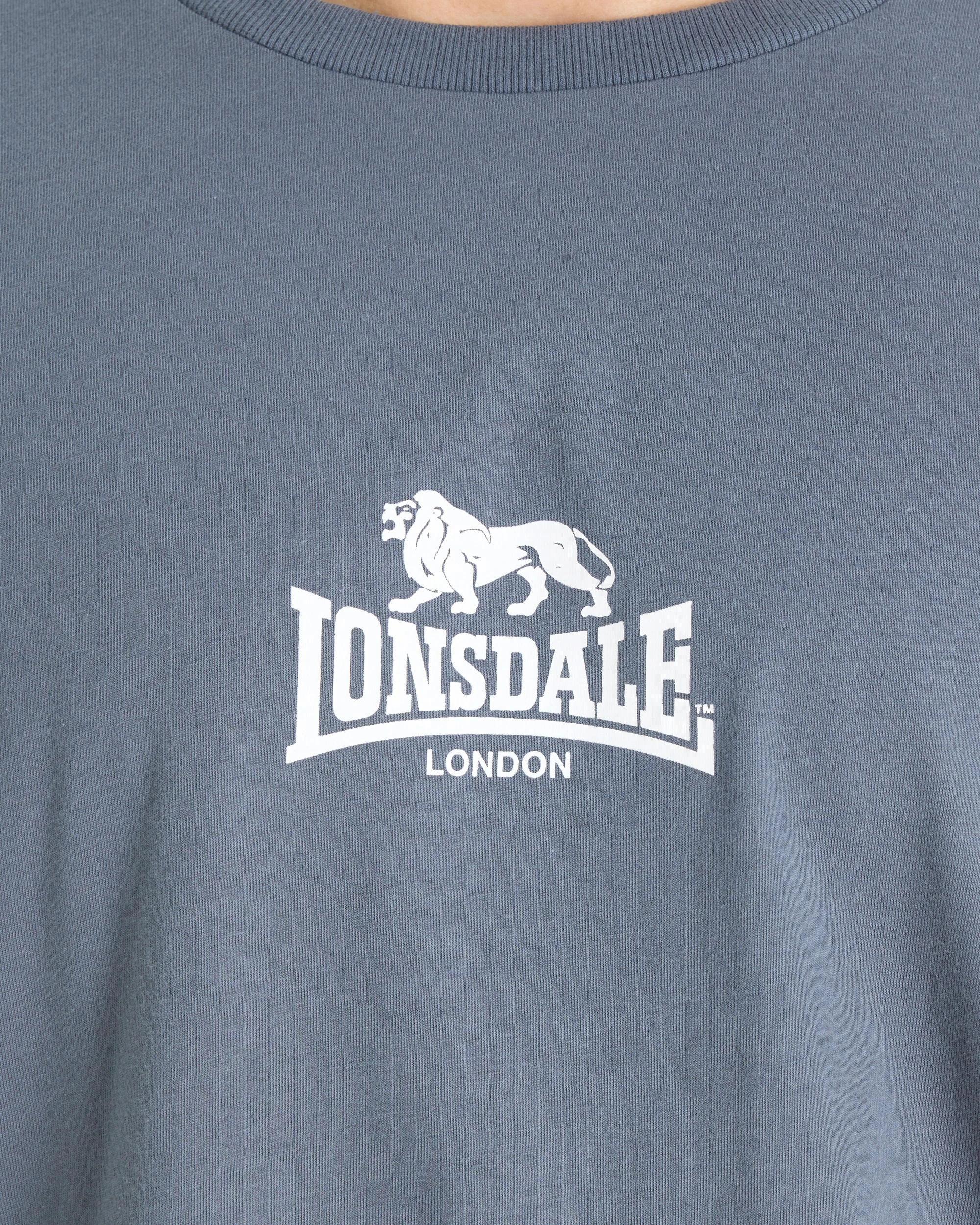 2 Lonsdale London Varsity Active Plus Short Sleeve T-shirt BLUE, 2 of 5