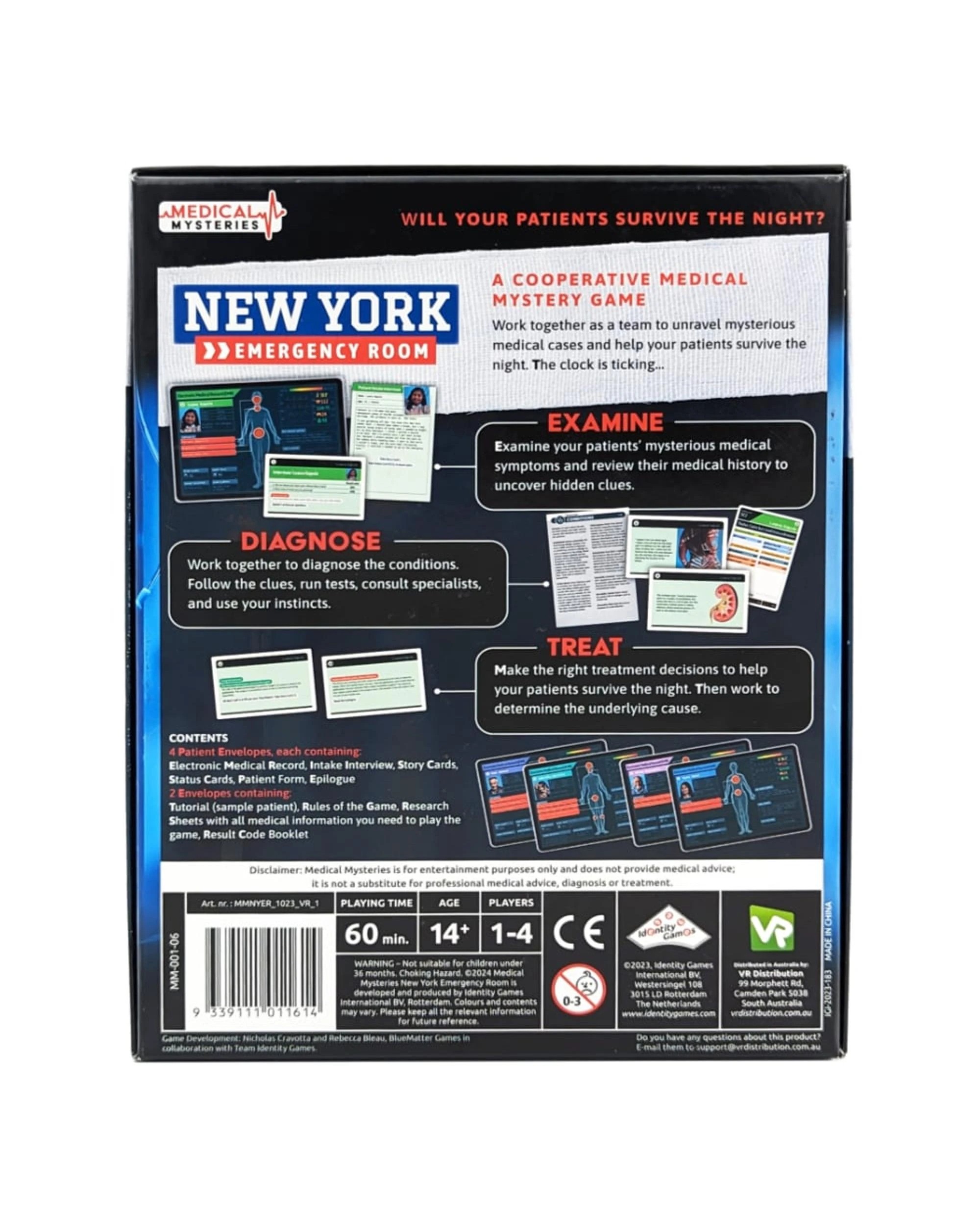 2 Medical Mysteries New York Emergency Room Board Game, 2 of 9