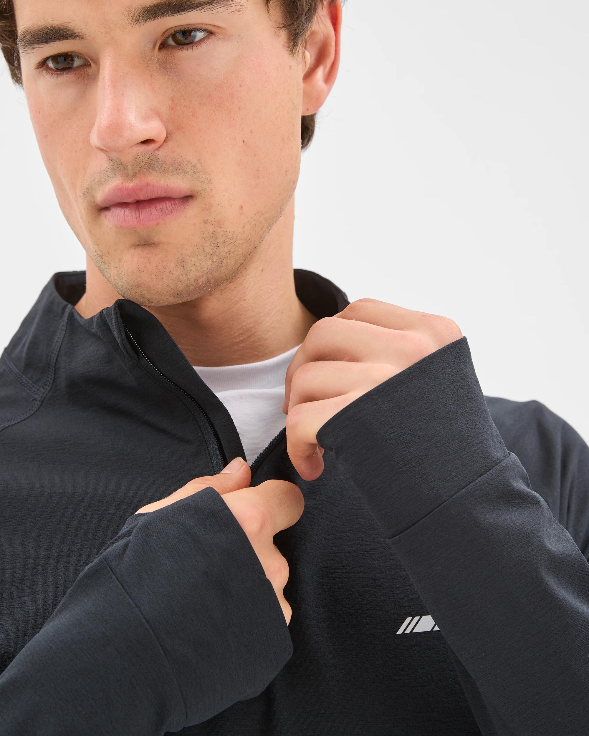 3 Target Active 1/2 Zip Jumper BLACK, 3 of 6