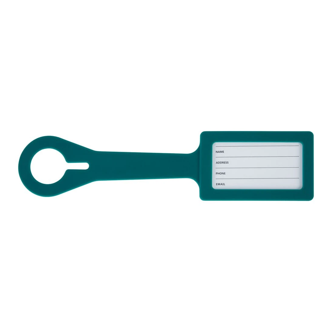 2 J.Burrows Silicone Luggage Tags Teal 2 Pack, 2 of 4