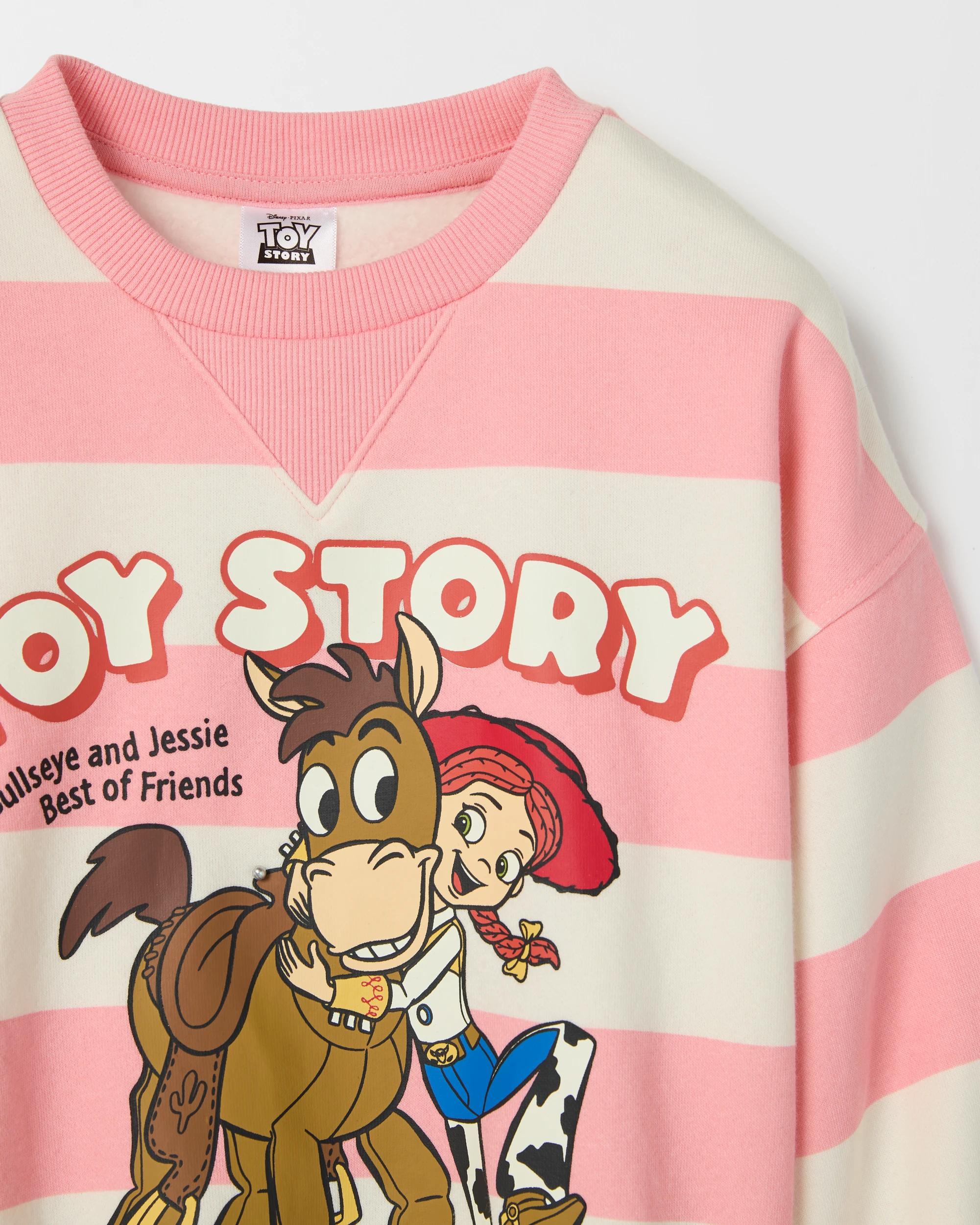 6 Disney Pixar Toy Story Australian Cotton Blend Fleece Top and Bike Shorts Set PINK, 6 of 6