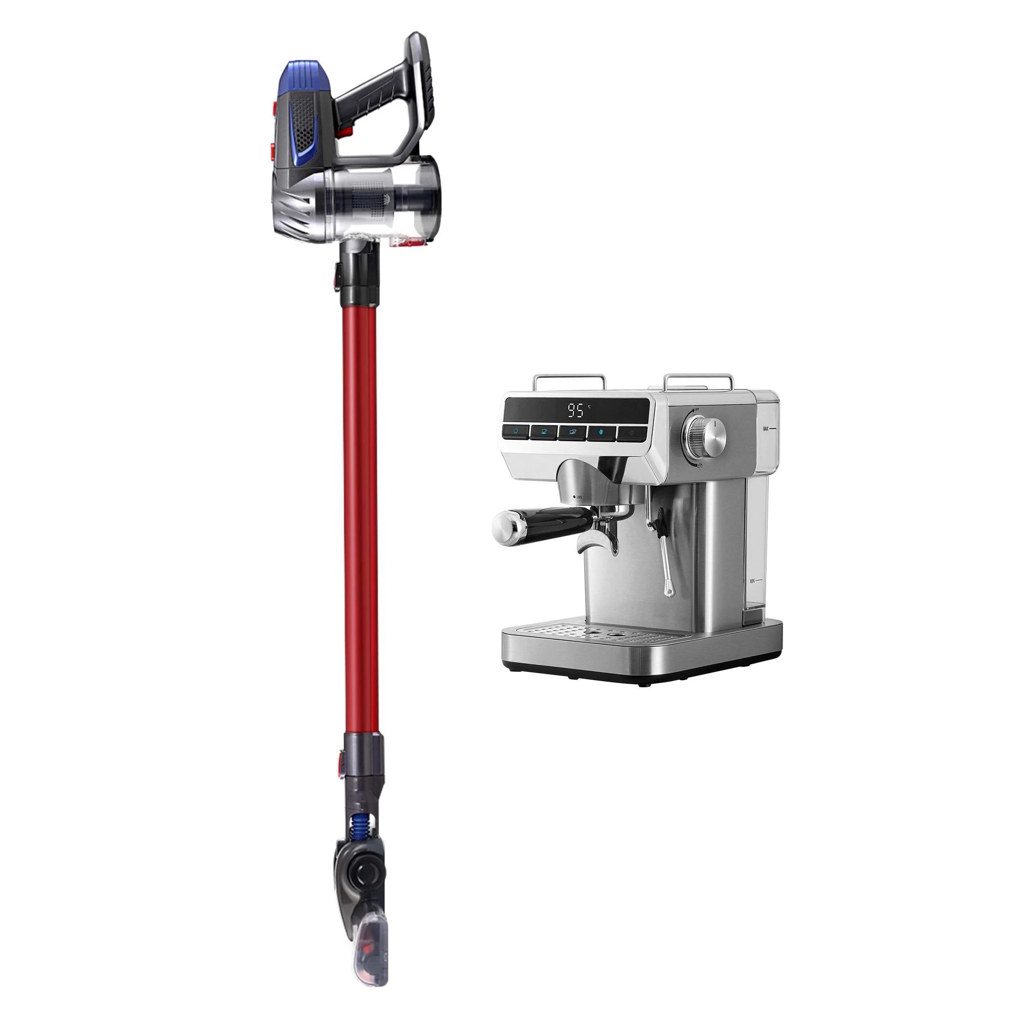4 Devanti K7 Cordless Stick Vacuum Cleaner plus Coffee Maker Machine Espresso - Multi, 4 of 8