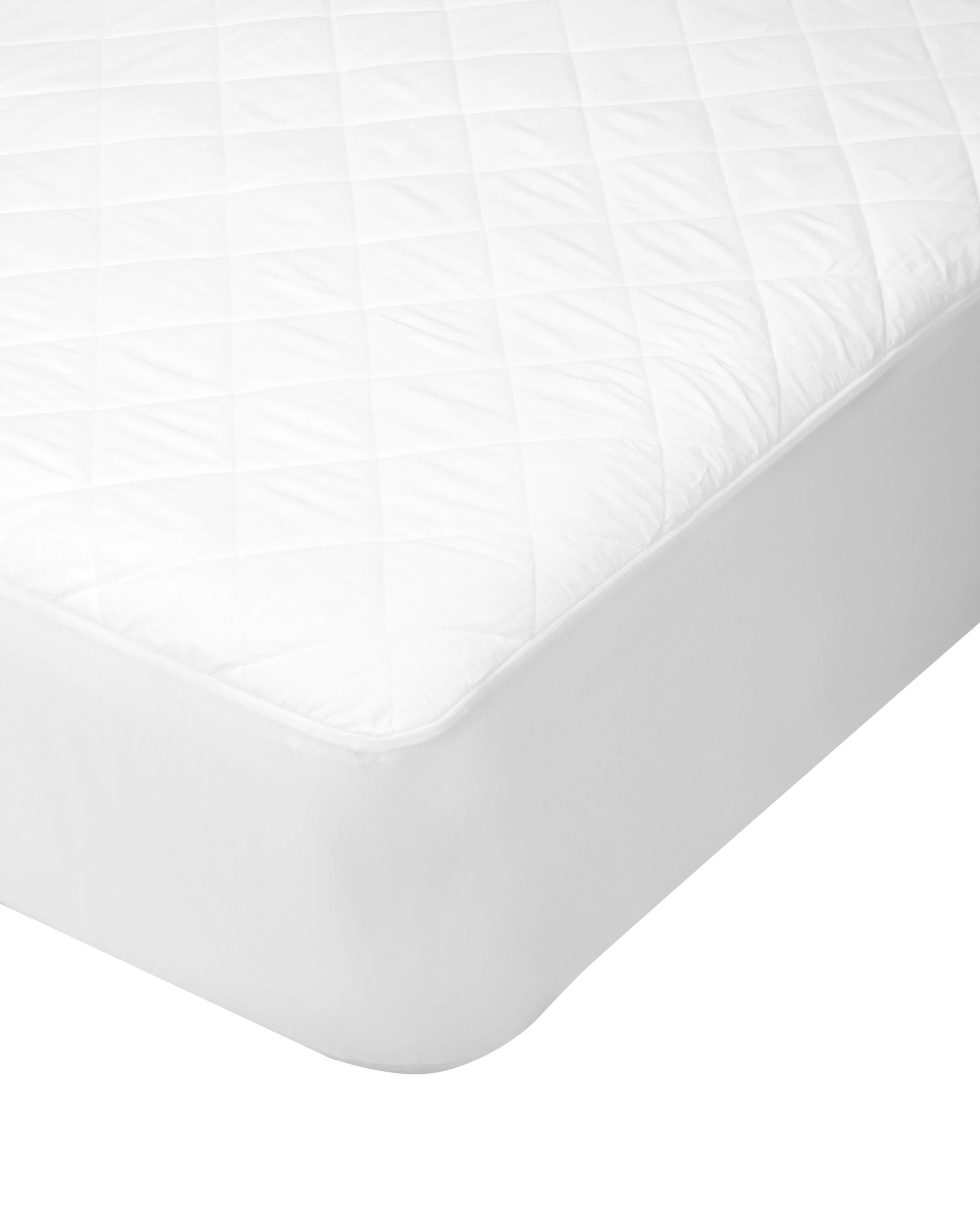 3 Waterproof Quilted Mattress Protector - Double Bed, White, 3 of 4