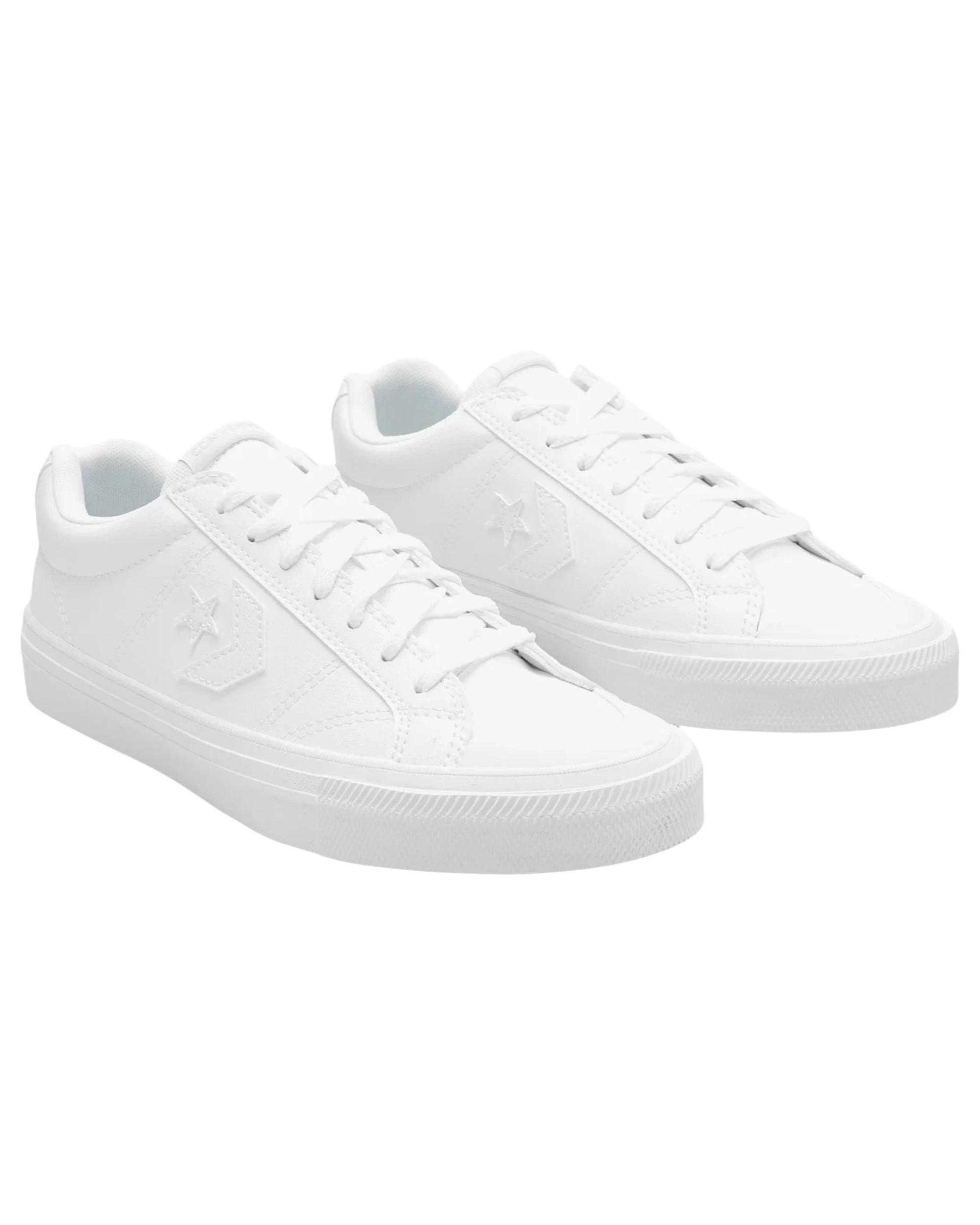 2 Converse Unisex Sport Casual Faux Leather Sneaker WHITE, 2 of 6