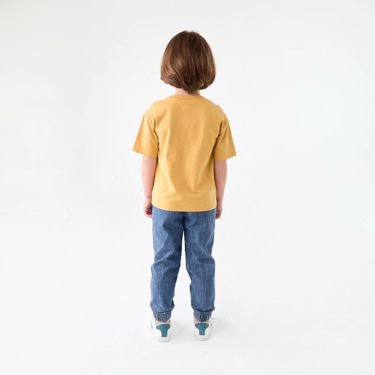 5 Boucle T-shirt SMALL LION FACE YELLOW OCHRE, 5 of 6