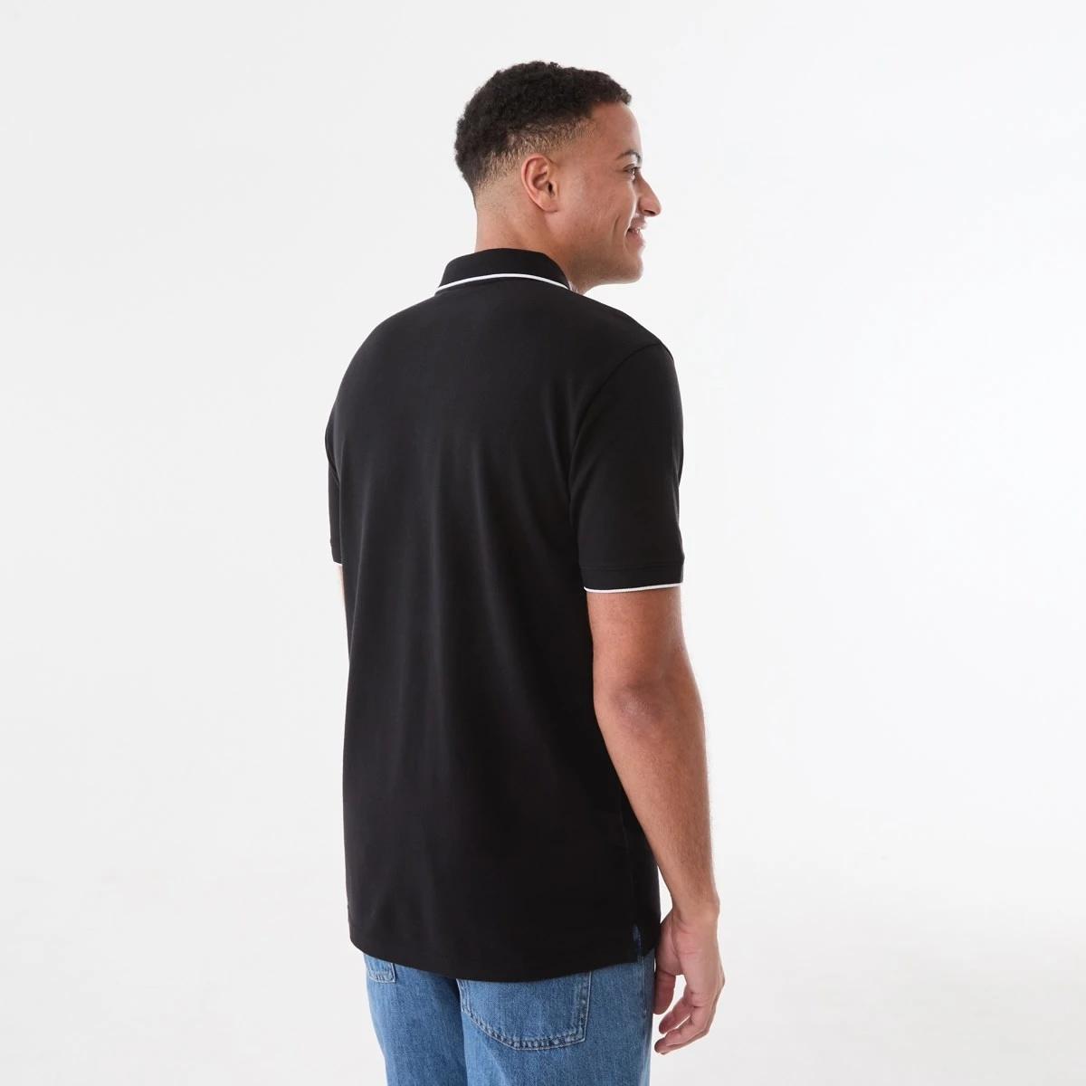 3 Pique Polo Shirt BLACK, 3 of 5