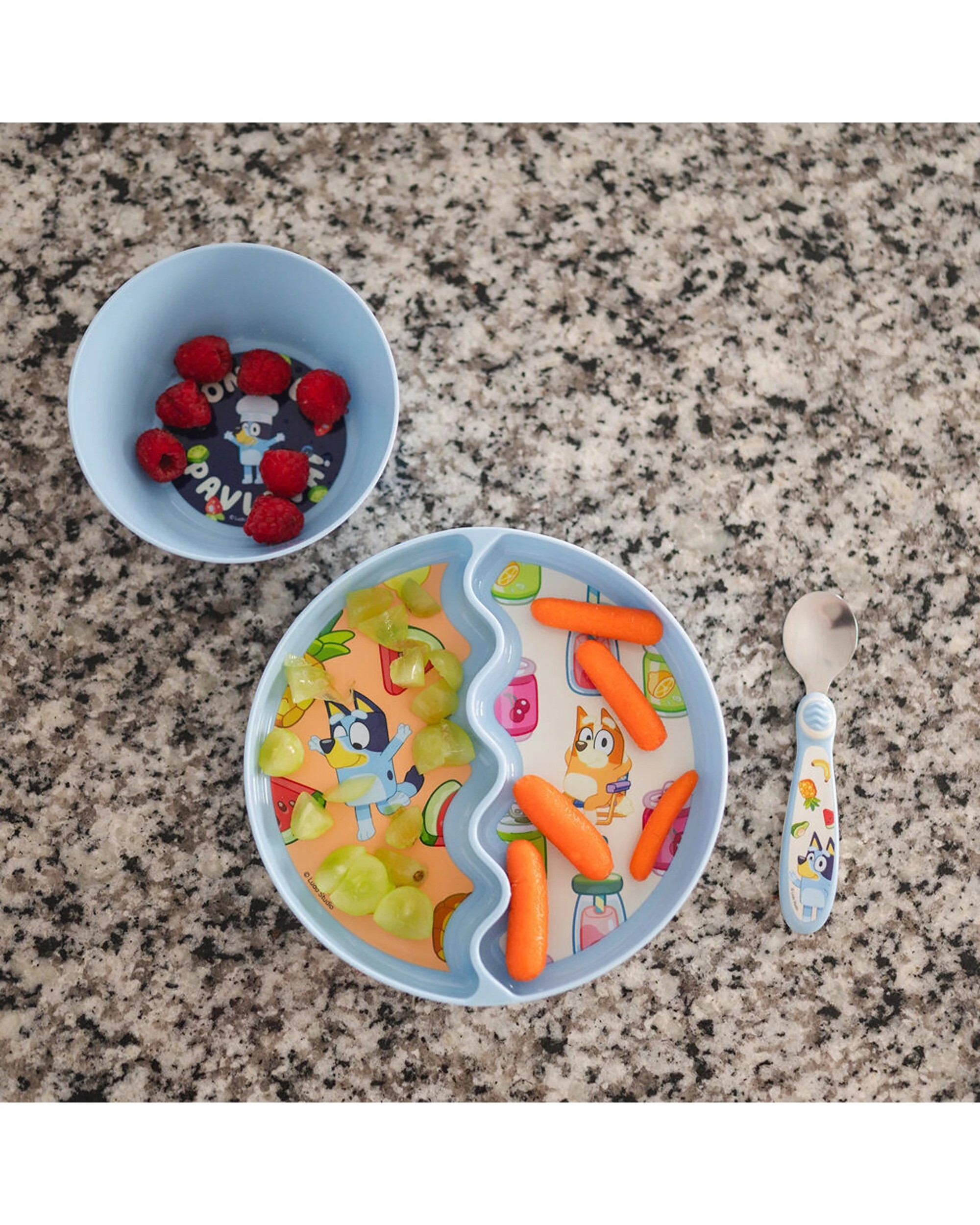 3 The First Years Bluey Toddler Feeding Set With Bowl Plate Spoon BPA Free 2x 3pc - Multi, 3 of 6