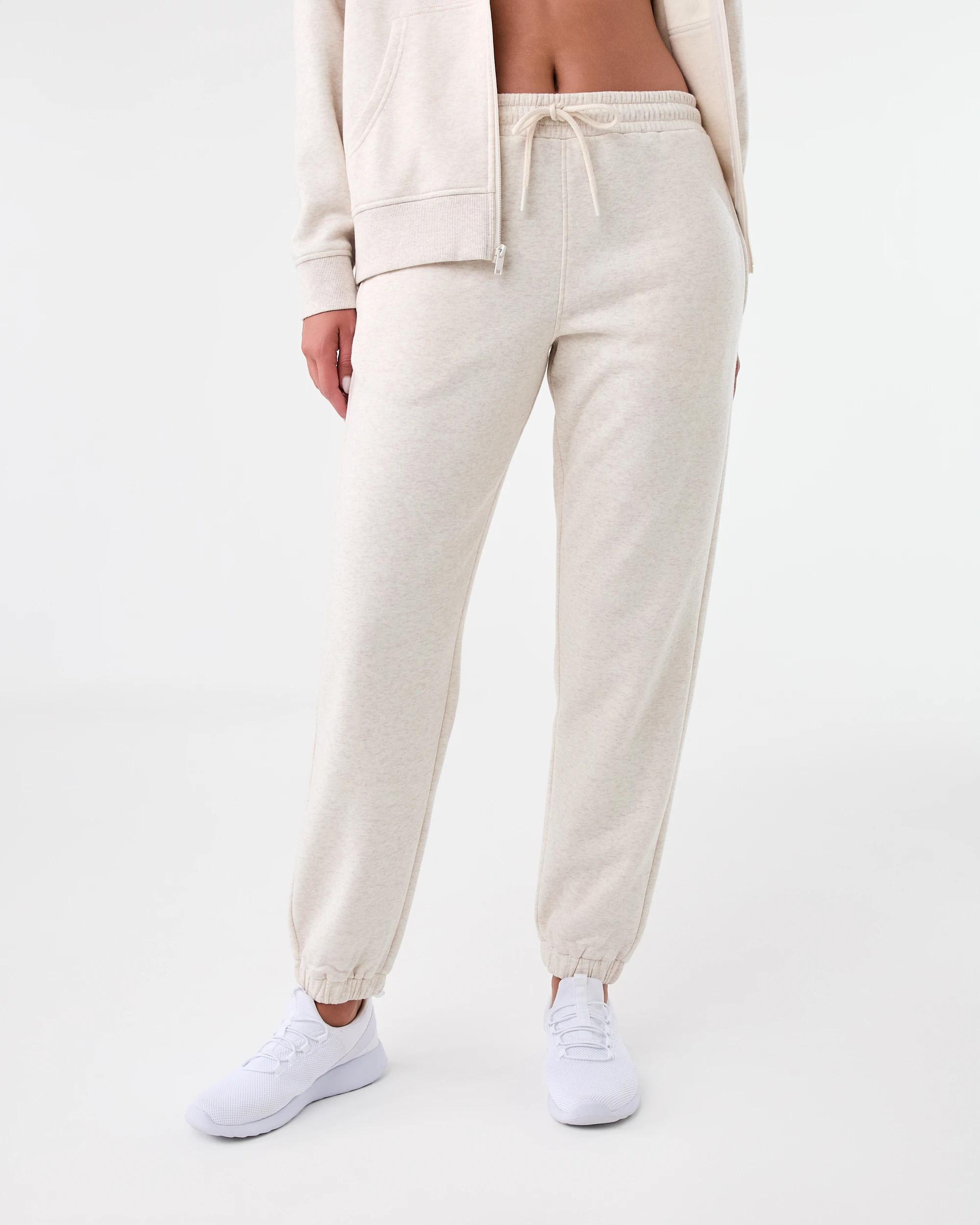 1 Active Womens Essential Cuff Trackpants Oatmeal, 1 of 6