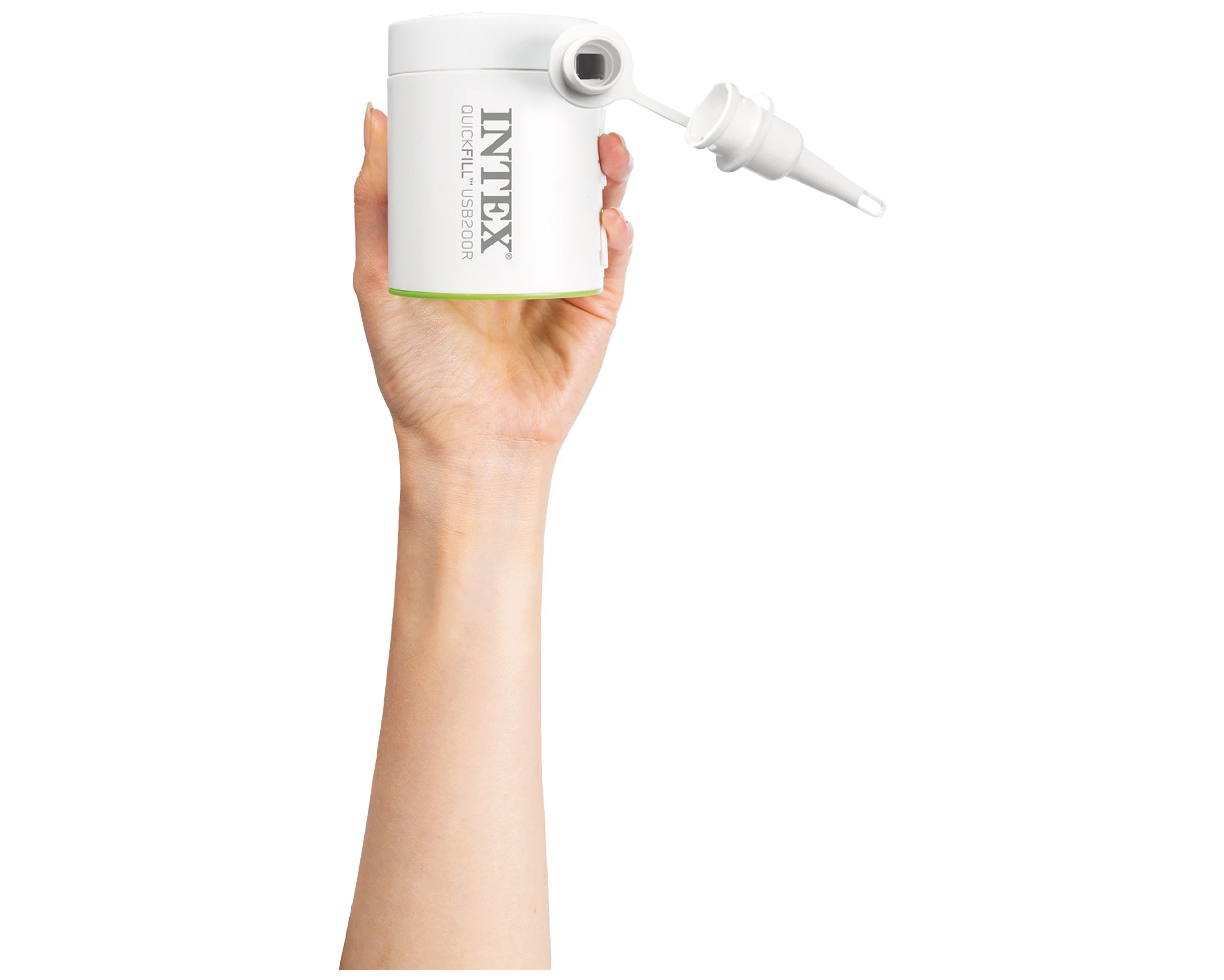 5 INTEX Quickfill Electric USB Powered Portable Mini Air Pump Power Bank - White, 5 of 6