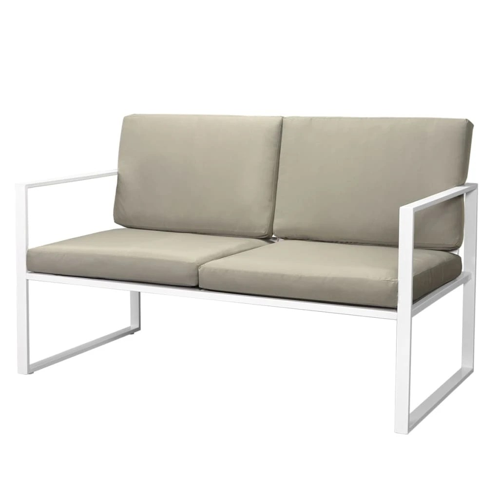 4 vidaXL Garden furniture set Seats Many - White, 4 of 8