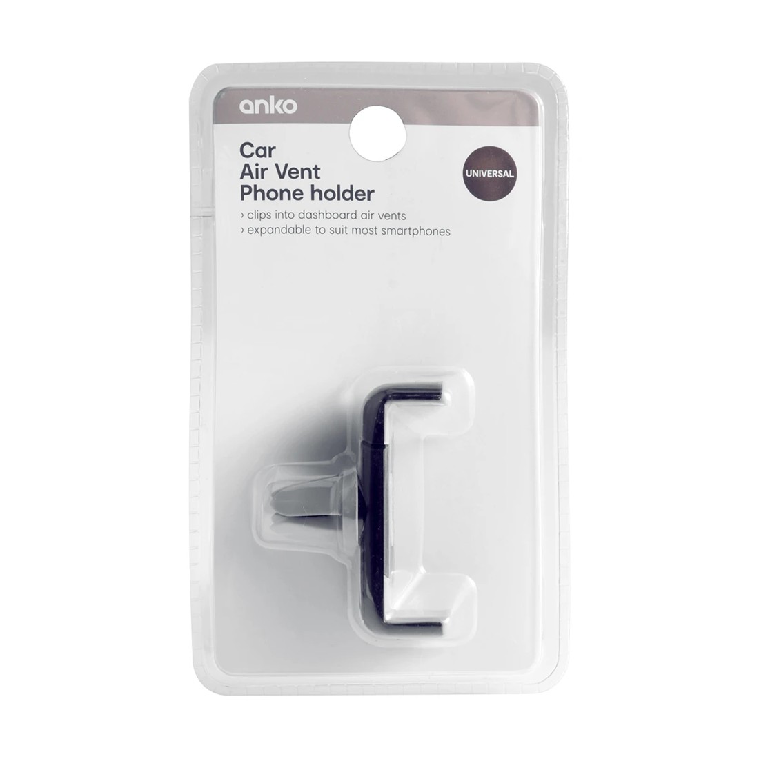 3 Car Air Vent Phone Holder - Black & Grey, 3 of 8