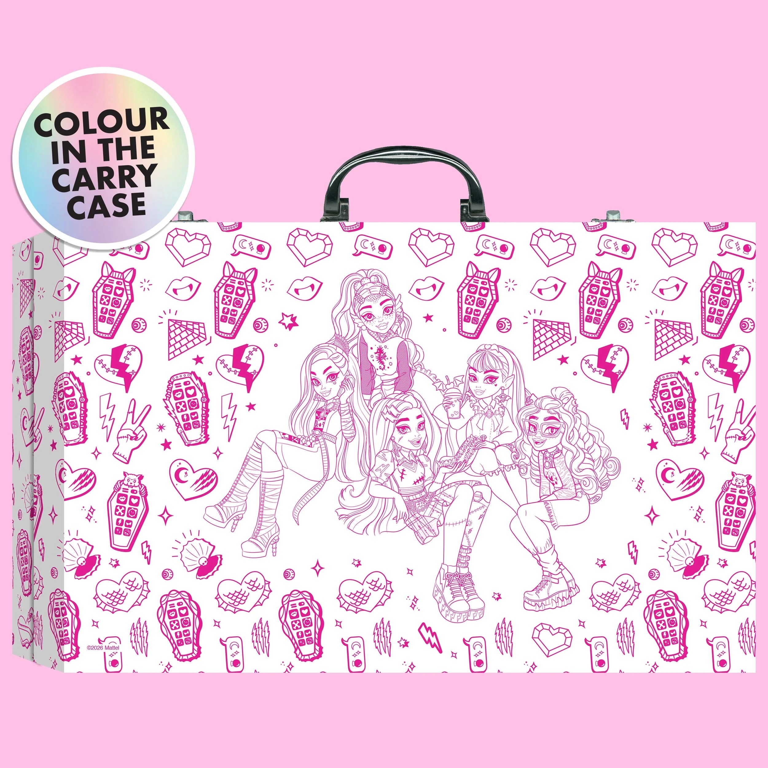 3 Kaleidoscope: Monster High Colouring Carry Case - Book, 3 of 8
