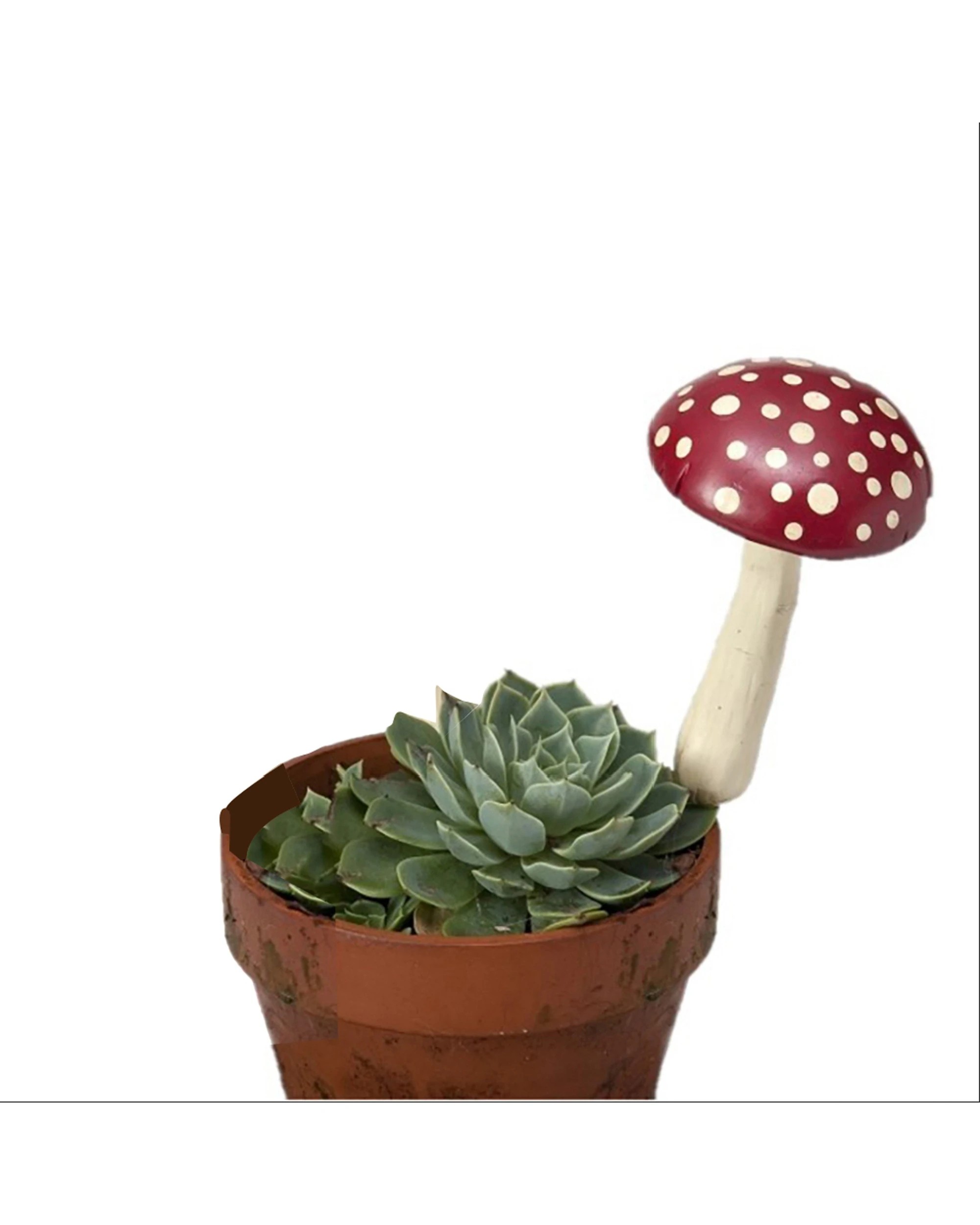 1 Alfresco Garden 20cm Resin Mushroom Spike Outdoor Decor - Multi, 1 of 2
