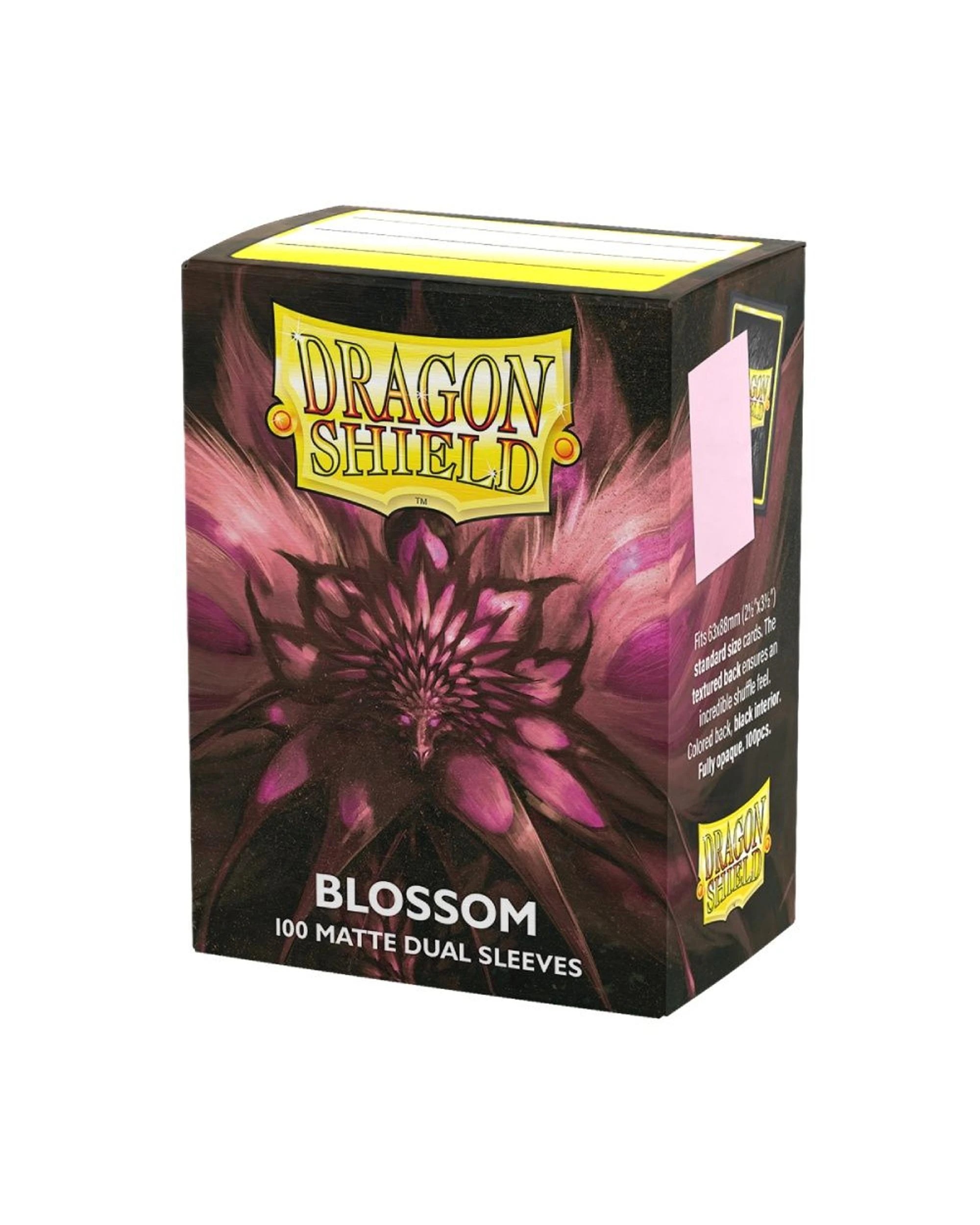 1 Dragon Shield Blossom Matte Dual Sleeves 100 Pack - Pink, 1 of 2
