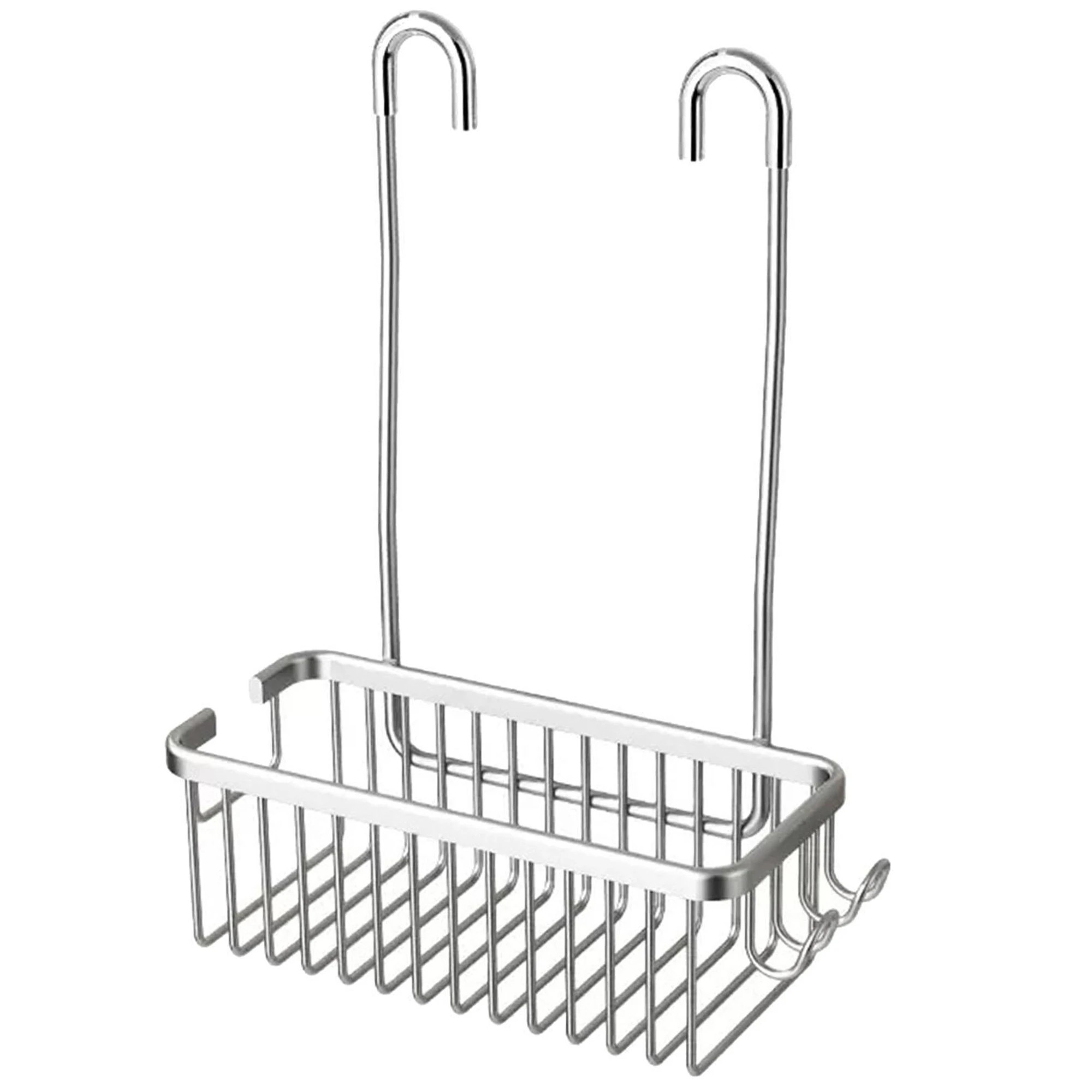 1 Hanging Shower Rack Bathroom Caddy Aluminium Alloy Rust Free Waterproof Bath Storage Organizer - Silver - Silver, 1 of 4