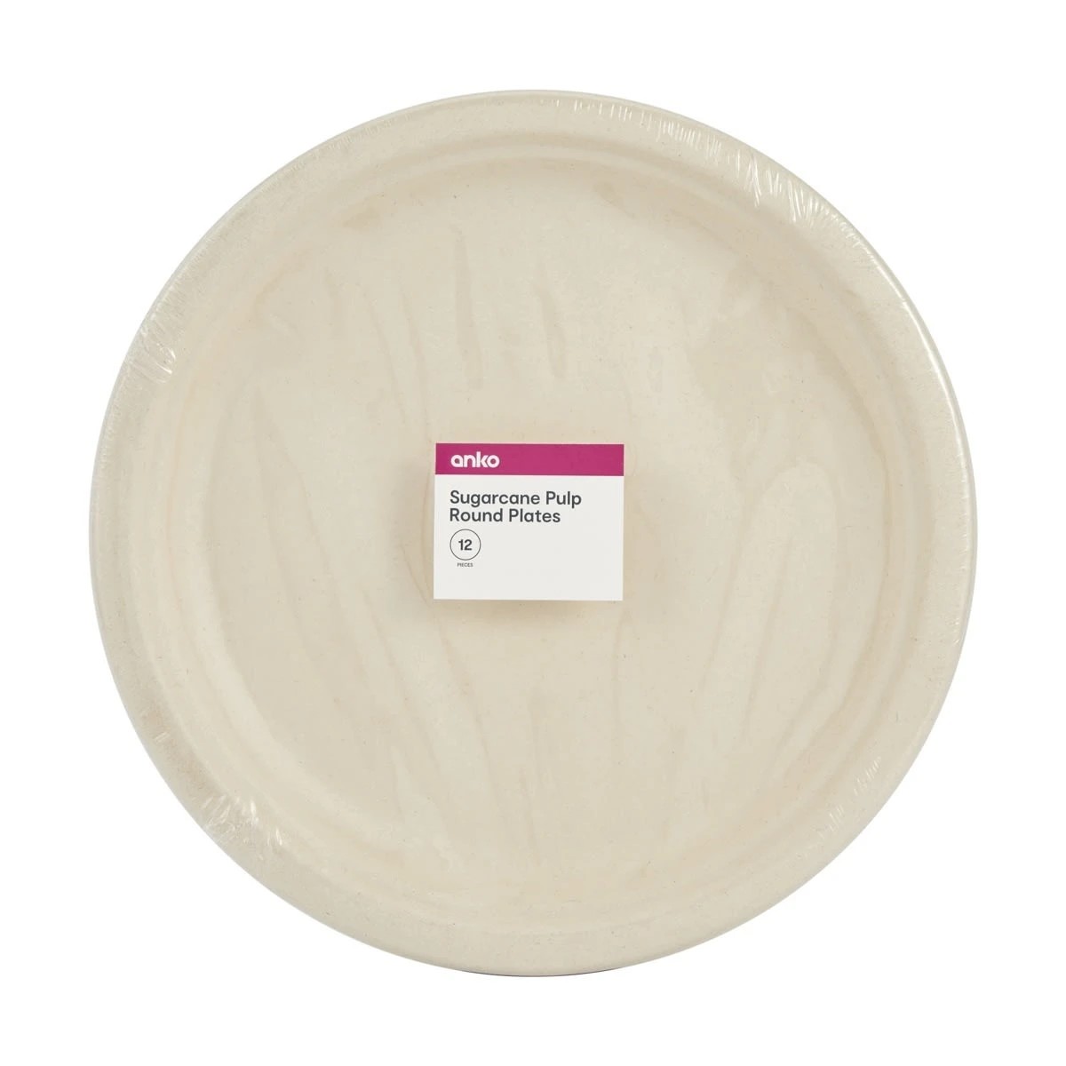 5 12 Pack Sugarcane Pulp Round Plates, 5 of 7