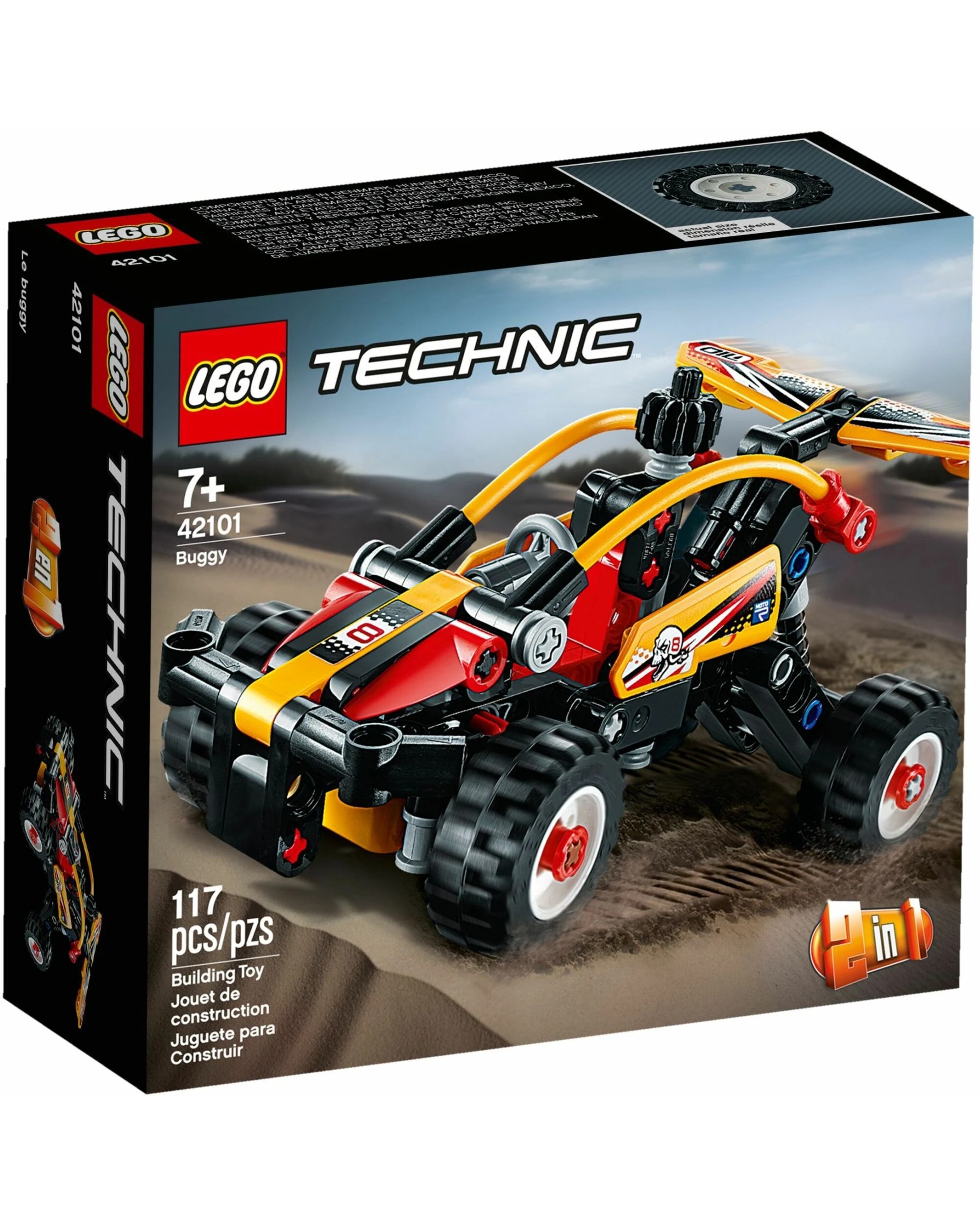 1 LEGO 42101 Buggy & Racing Car 2-in-1 Building Kit, 1 of 4