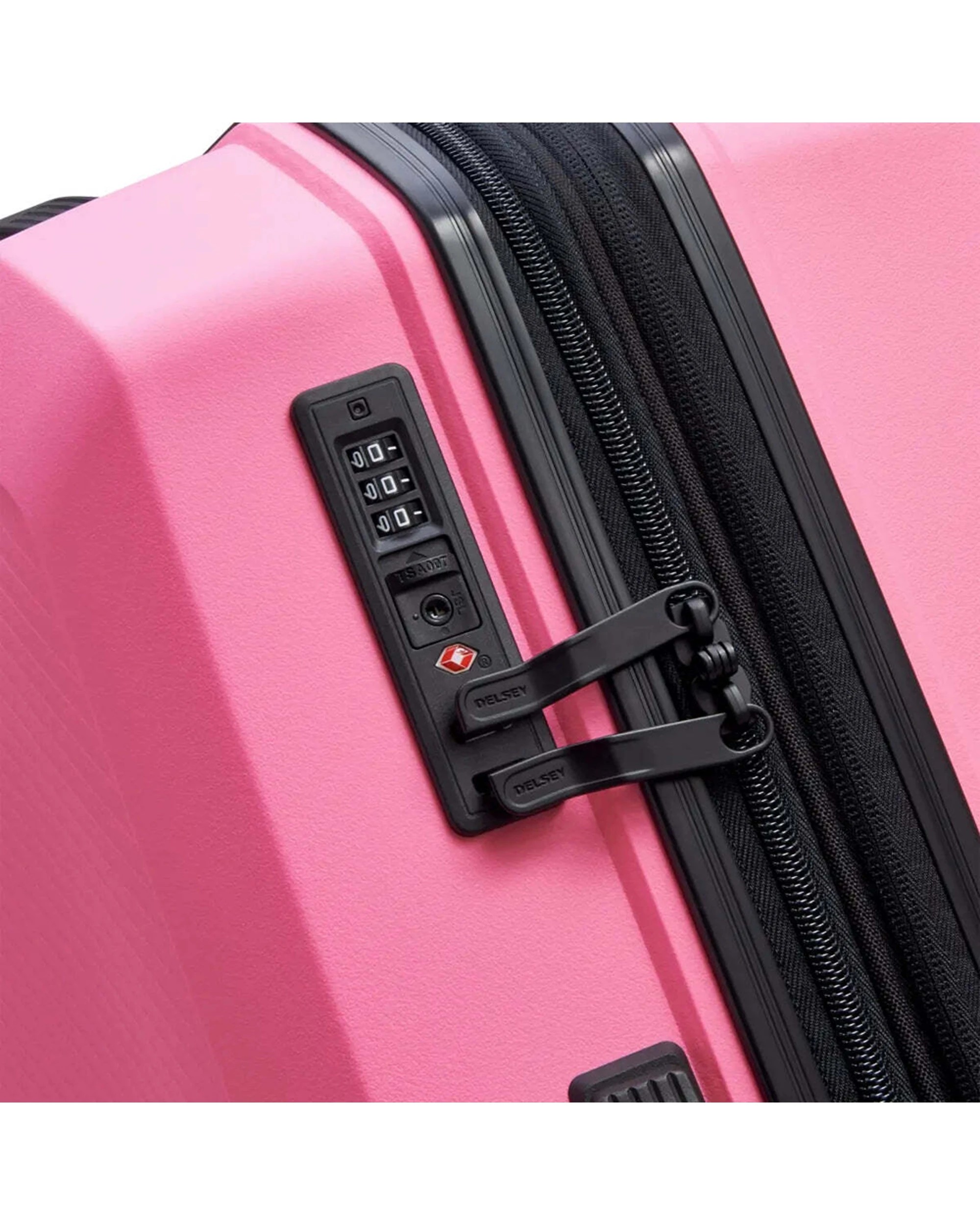 5 Delsey Anvers 65.5 cm 4 Wheel Expandable Suitcase TSA Lock Matte Finish - Pink, 5 of 6