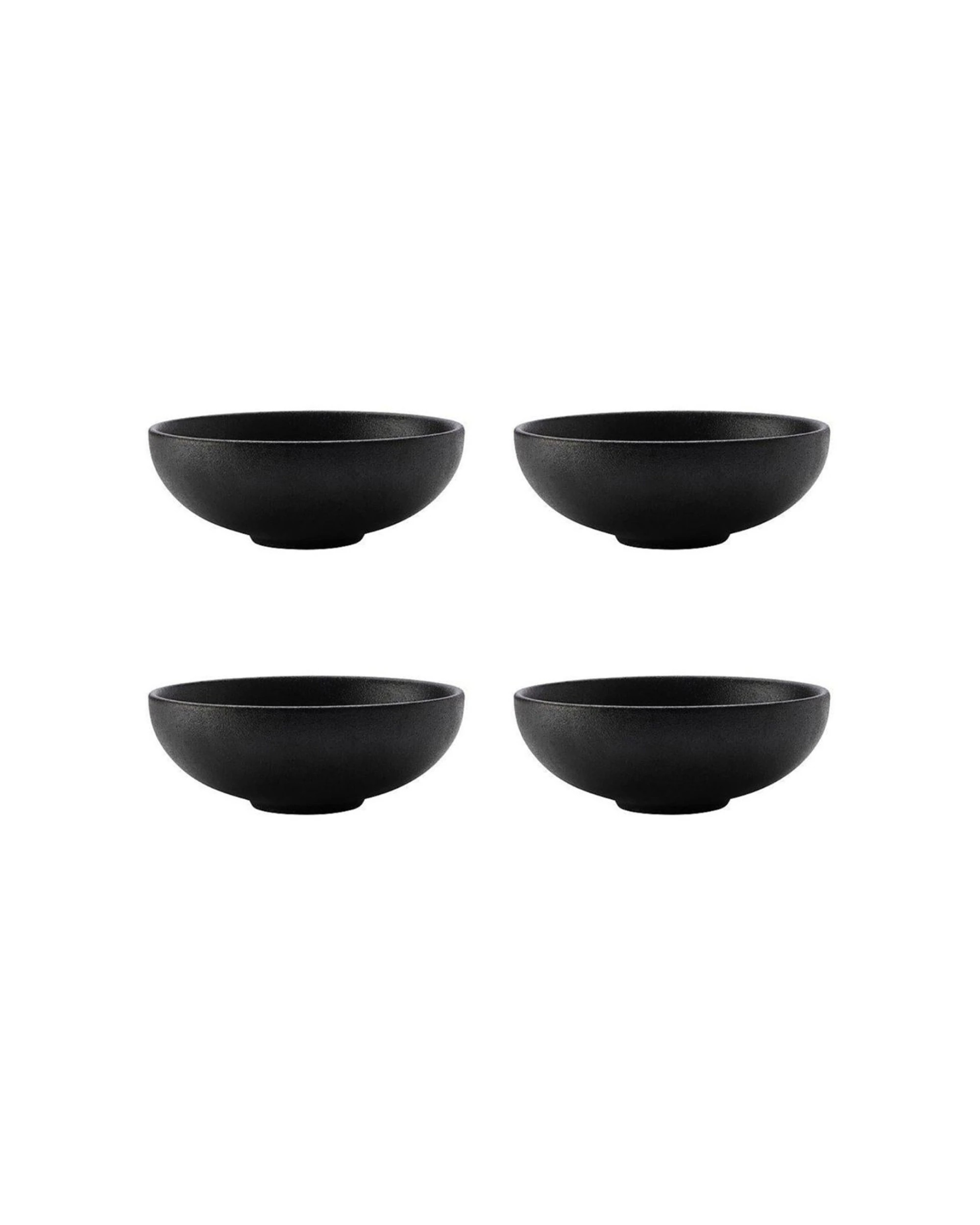 1 Maxwell & Williams 4PK Caviar Coupe Porcelain Serving Bowl 11x4cm - Black, 1 of 1