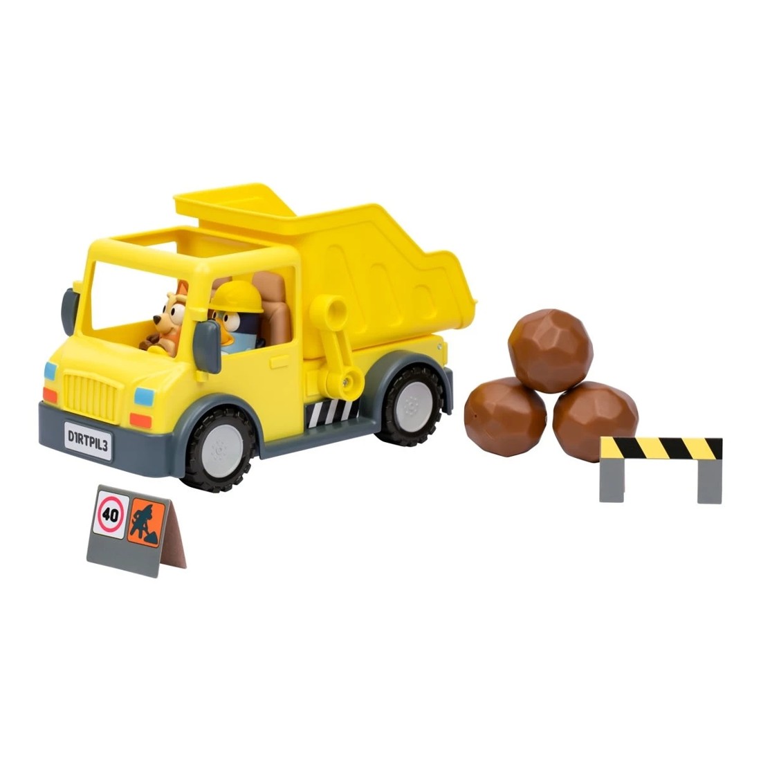 3 Bluey's Dump Truck With Exclusive Hard-Hat Bluey and Muddy Bingo Figures Set, 3 of 10