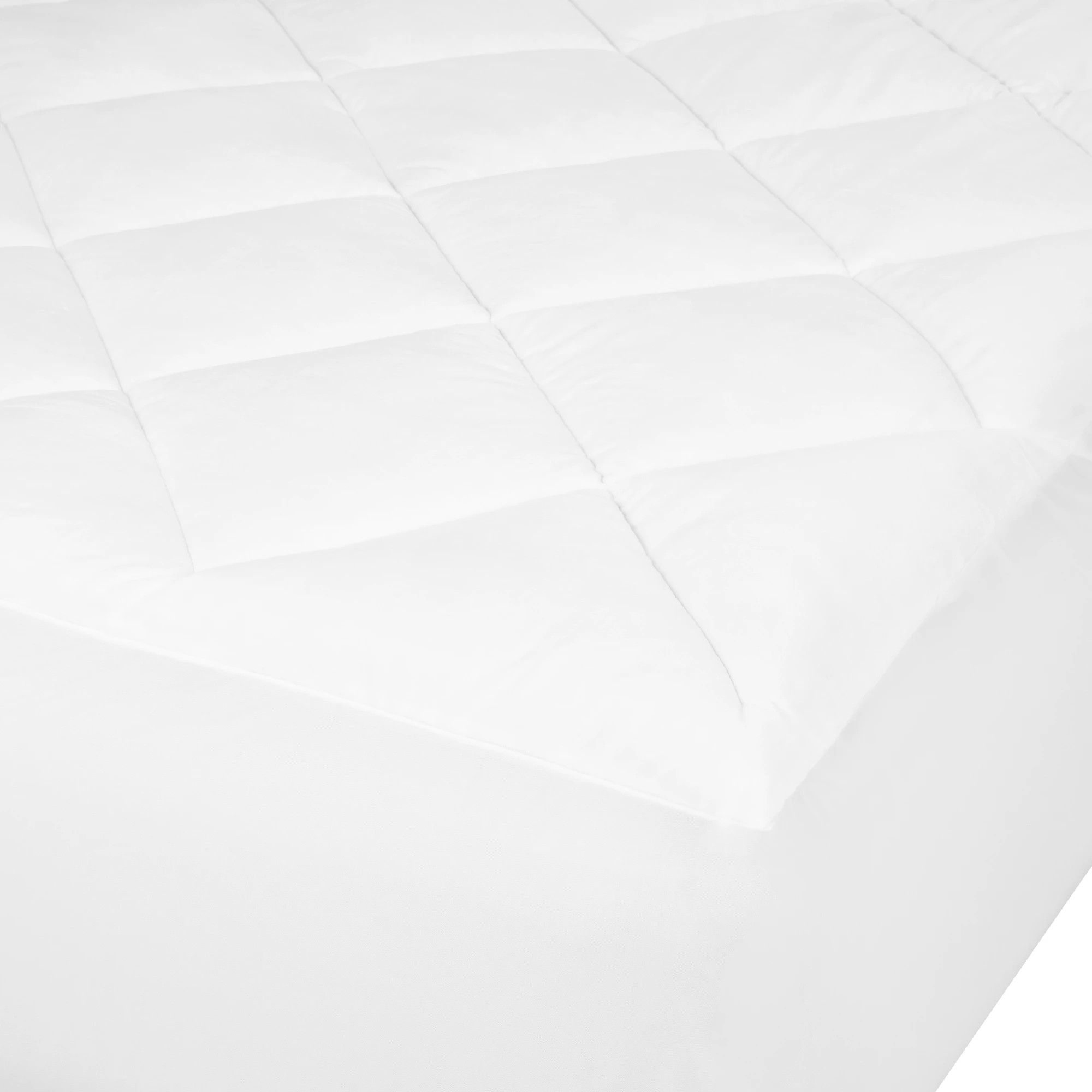 6 Reversible Plush Mattress Topper - Double Bed, White, 6 of 7