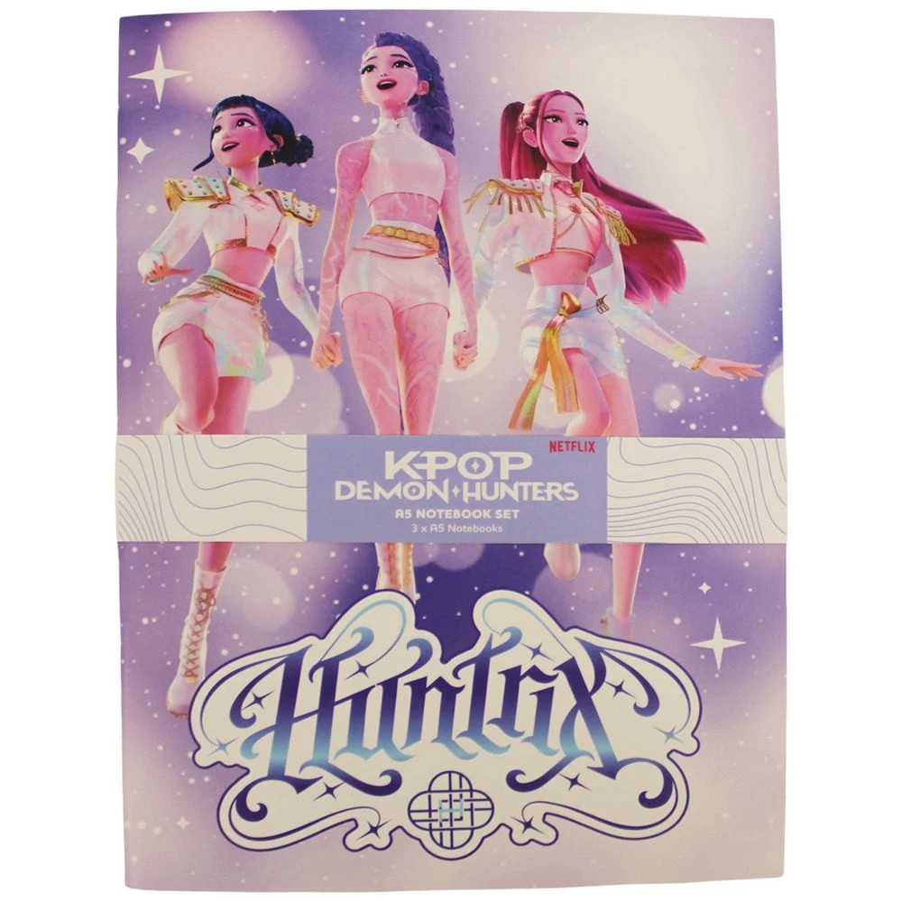 1 KPop Demon Hunters A5 Notebook Saja Boys 3 Pack, 1 of 3