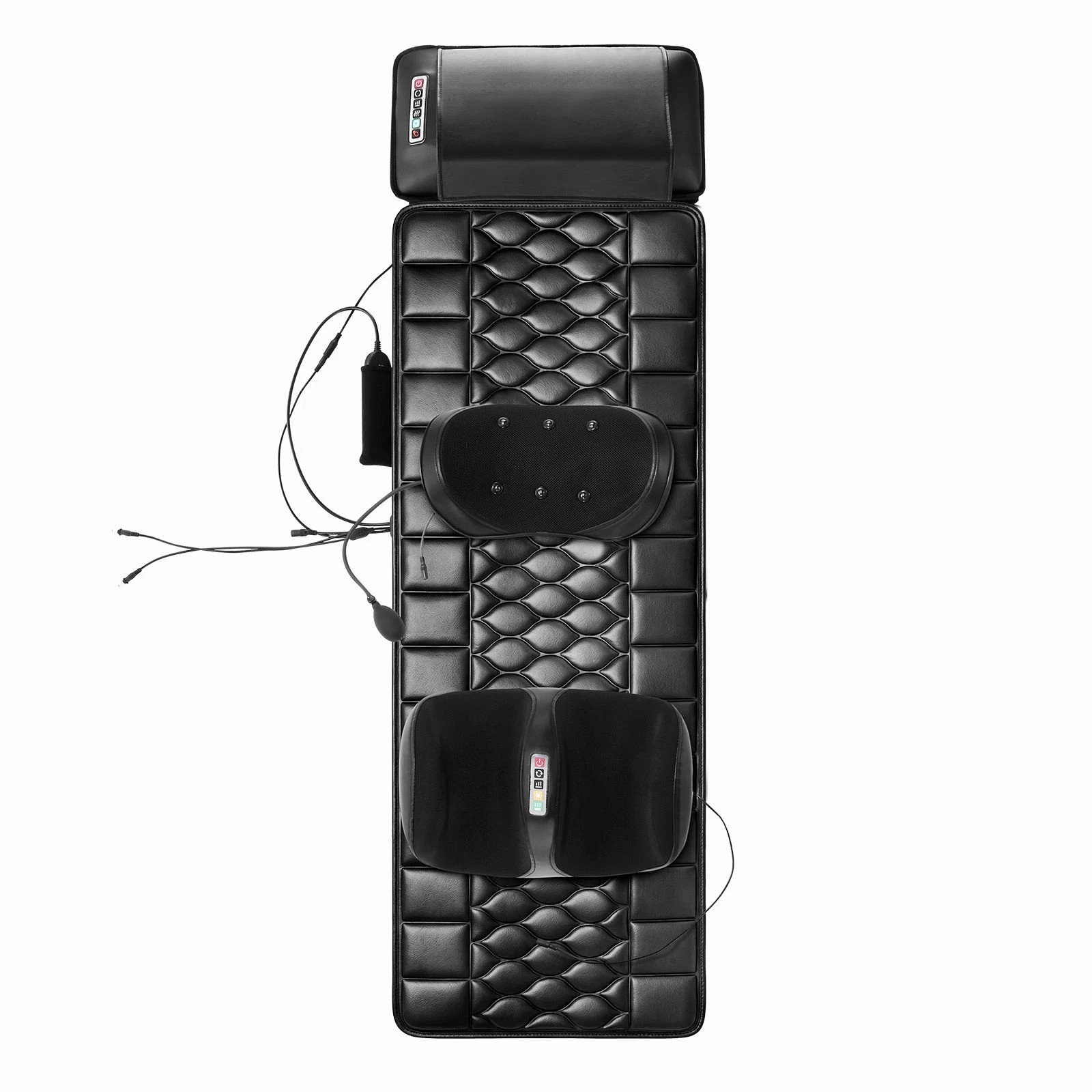 4 HOMASA Full Body Massage Mat Electric Heated Foot Back Massager Shiatsu Vibration Lumbar, 4 of 7