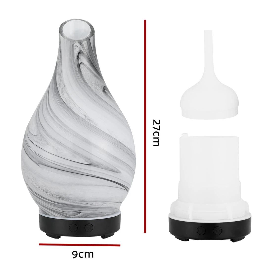 1 Devanti Ultrasonic Aroma Diffuser Humidifier Glass - Blue, 1 of 5