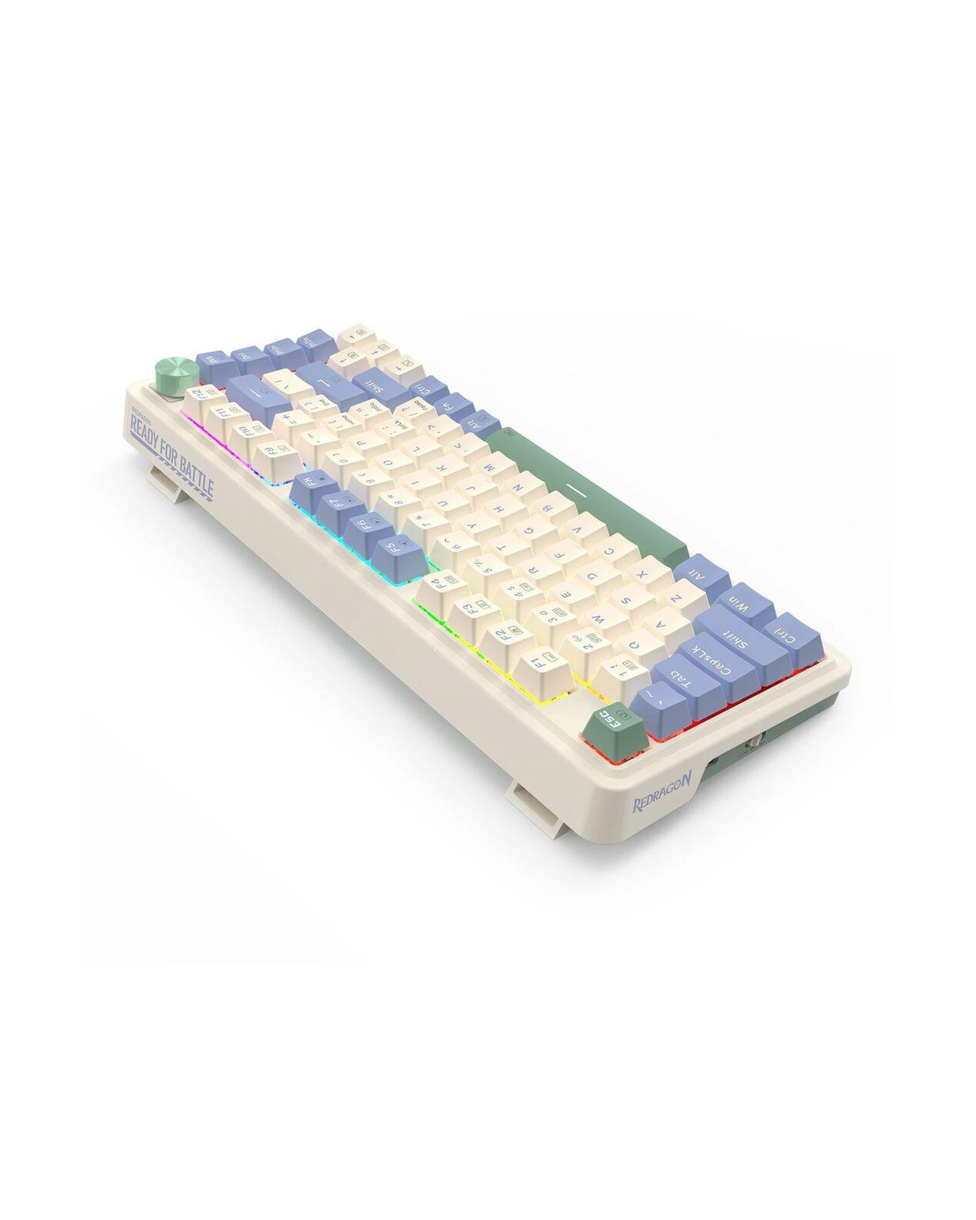 6 Redragon K673CPG RGB Pro White 75% Gasket Wireless Mechanical Keyboard, 6 of 9