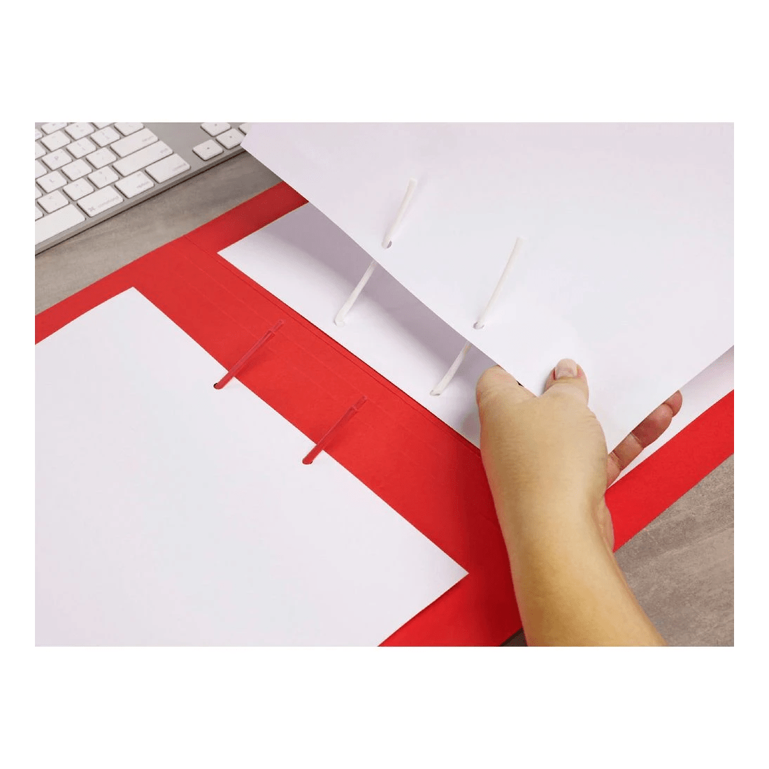 6 Avery Foolscap Tubeclip File Red, 6 of 7