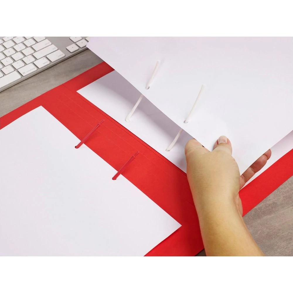 6 Avery Foolscap Tubeclip File Red, 6 of 7