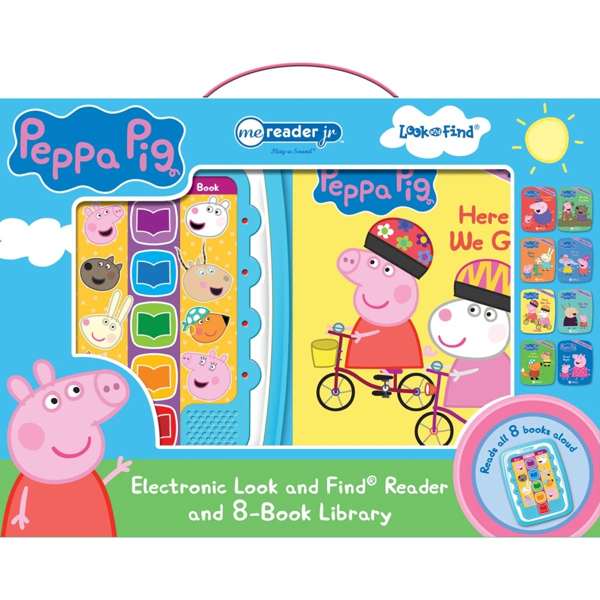 1 8 Pack Peppa Pig Electronic Look and Find Reader and Book Library, 1 of 10