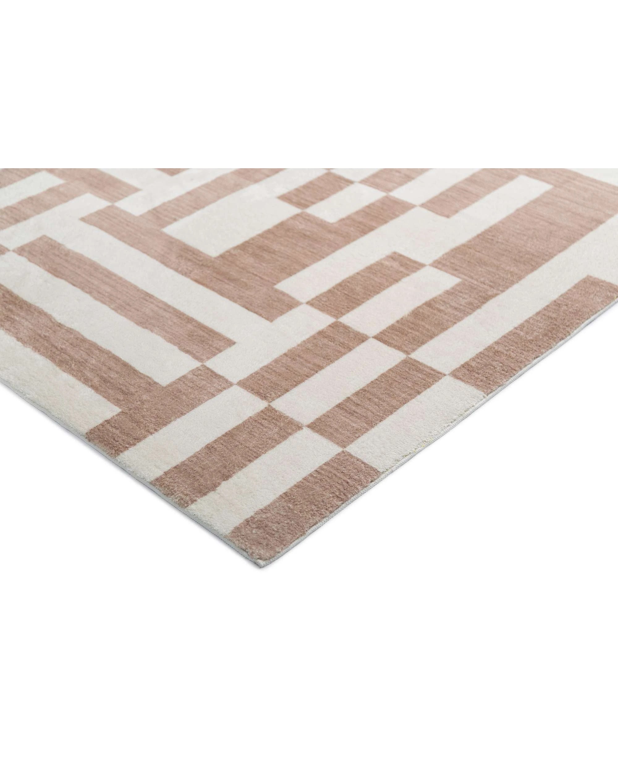 4 Loopsie Kijo Geometric Lines Washable Rug-230cm x 160cm - White, 4 of 6