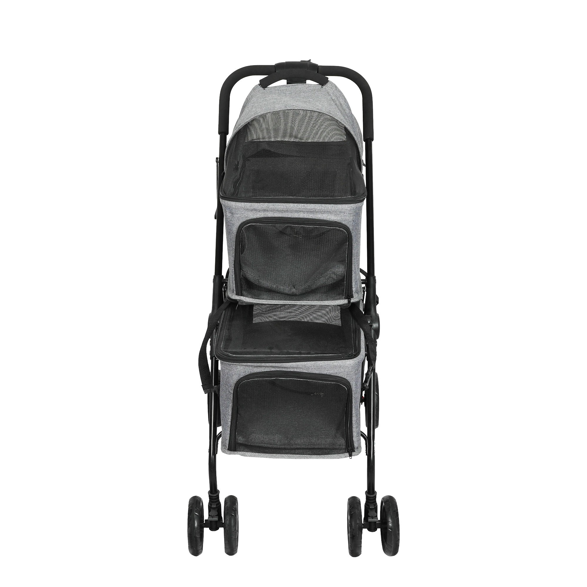 2 Pawz Pet Stroller 3In1 For Large Dogs 50Kg Capacity In Coulor - Grey, 2 of 8