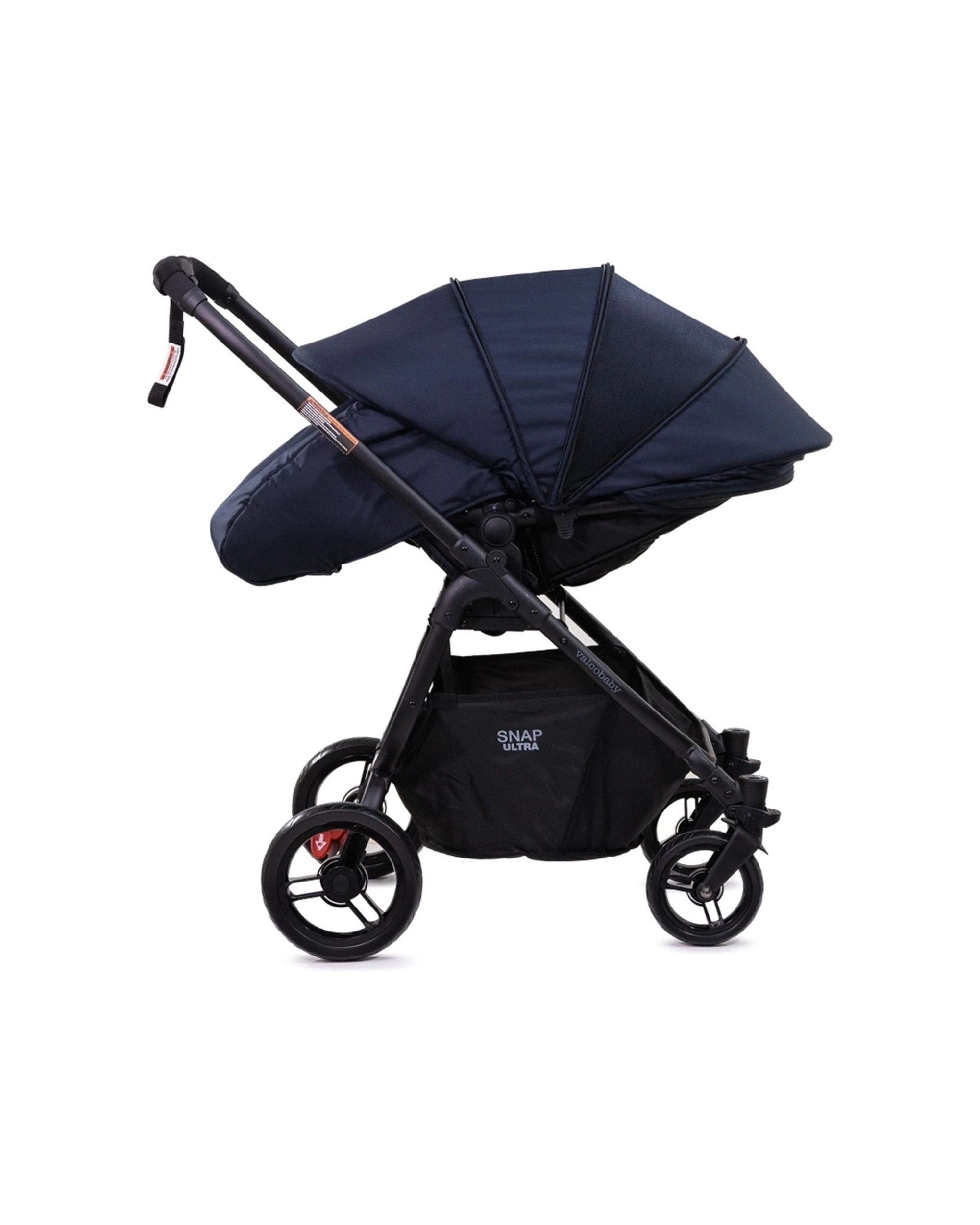 4 ValcoBaby Snap Ultra P Pram Stroller Bassinet Bundle Reversible Seat Pivot - Blue, 4 of 4
