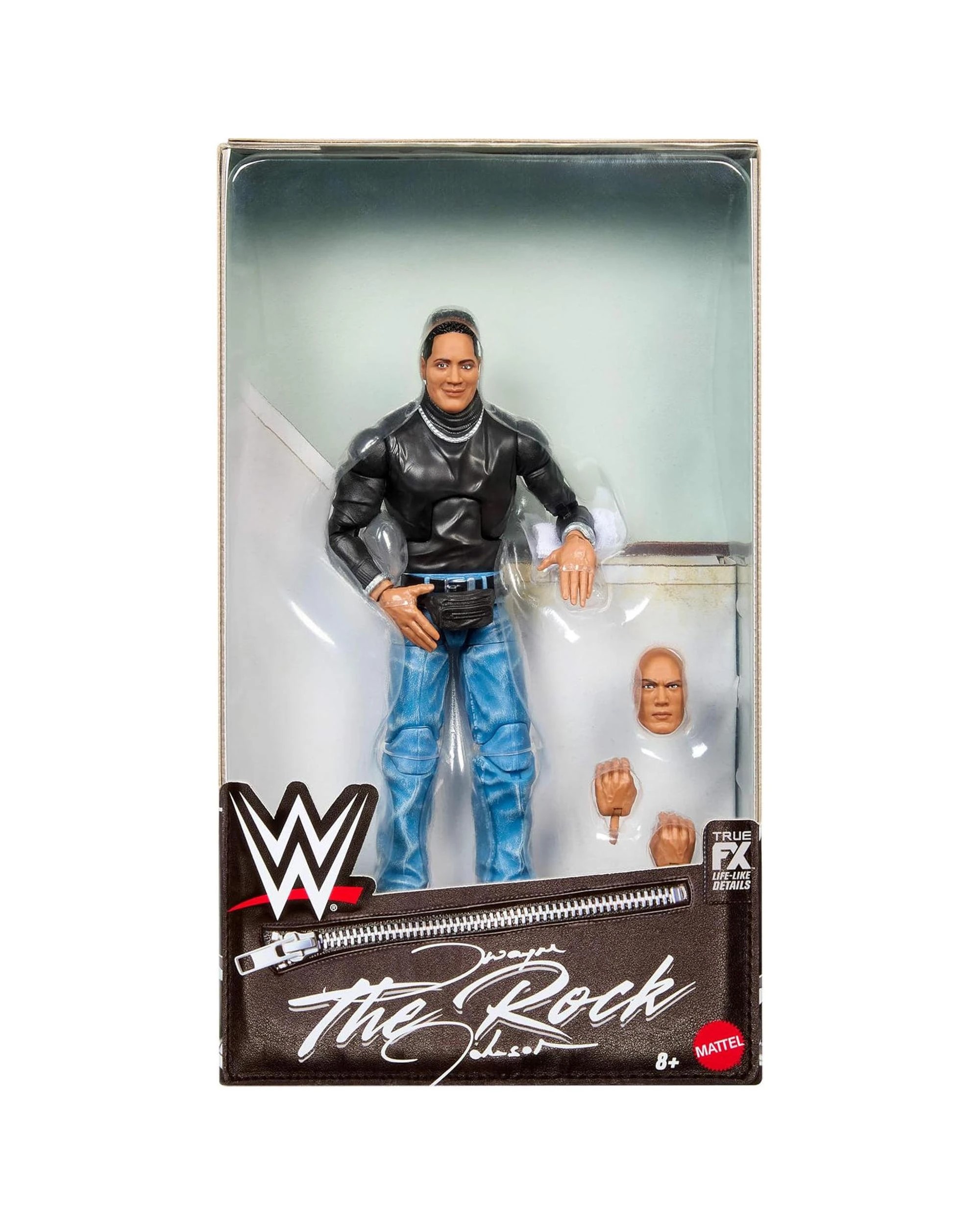 1 WWE Elite Collection The Rock with Fanny Pack Action Figure, 1 of 6