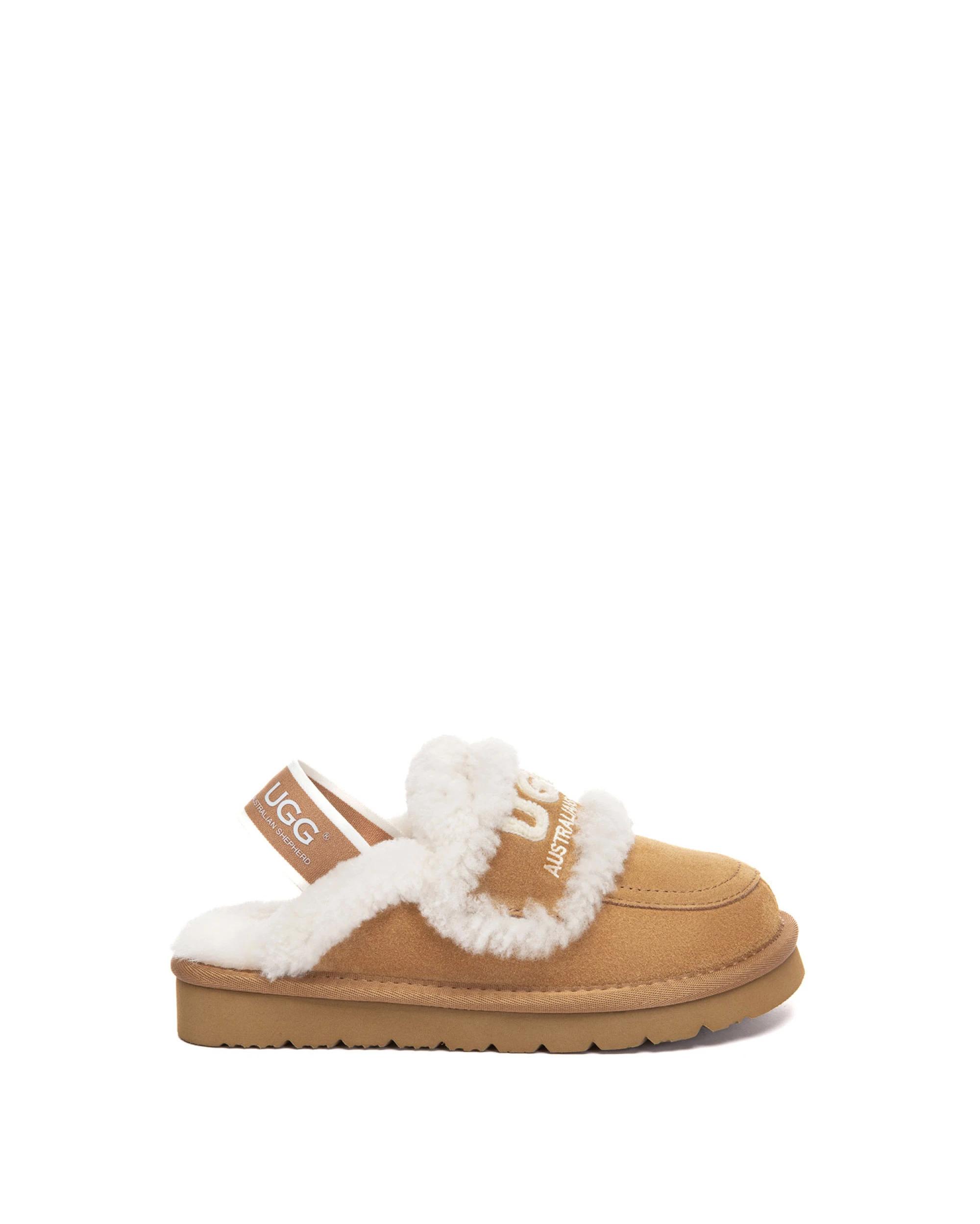 1 Australian Shepherd UGG Kids Rilee Slippers CHESTNUT, 1 of 5